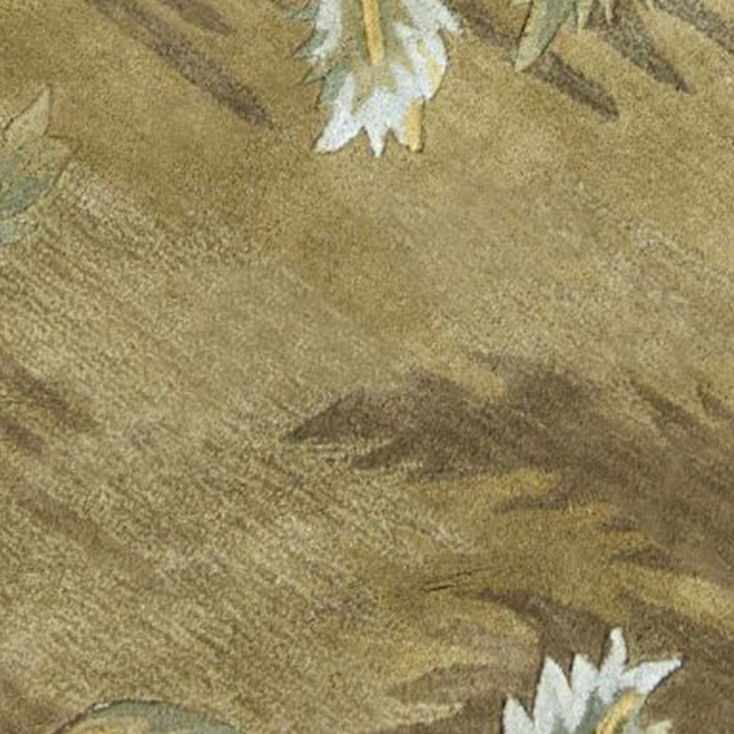 5' Round Wool Moss Area Rug