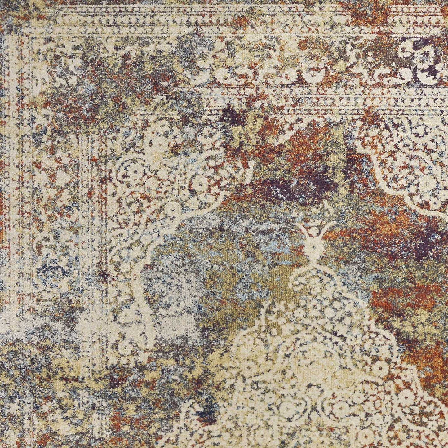 9' X 13' Polypropylene Multi Area Rug