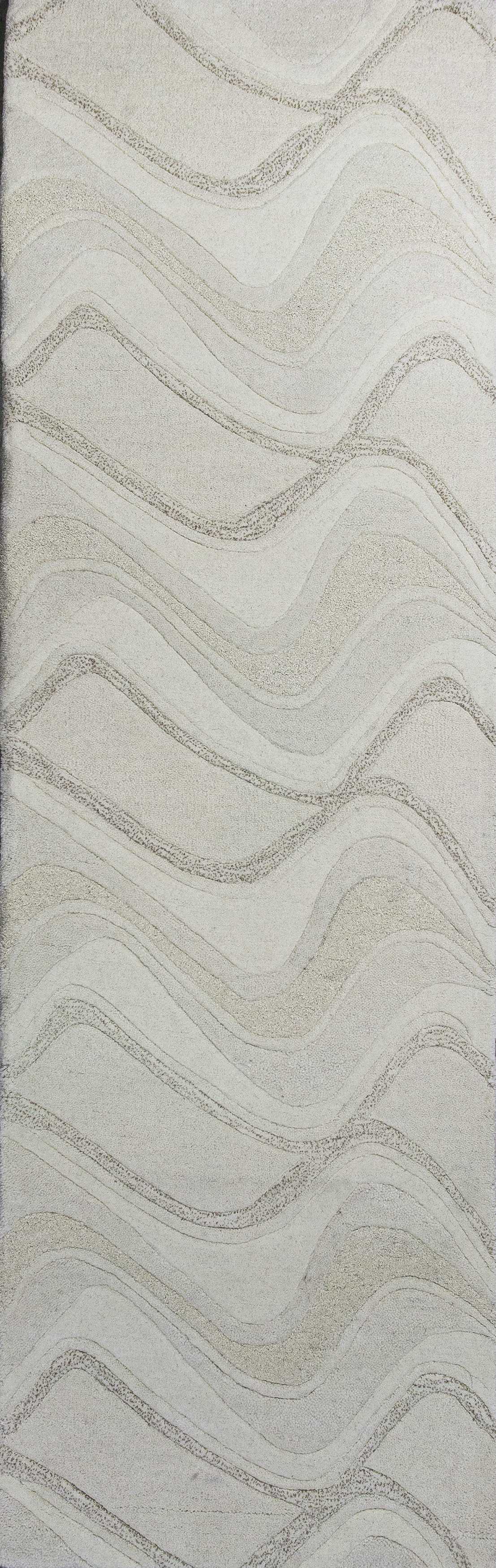 8' X 10' 6 Wool Ivory Area Rug