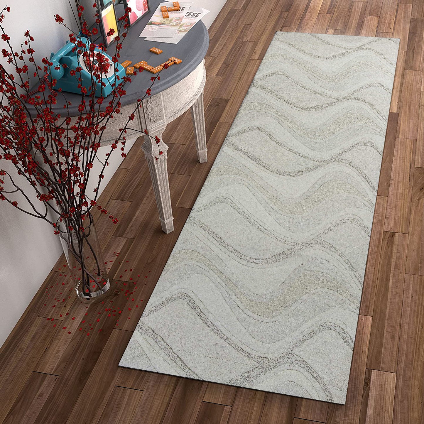 8' X 10' 6 Wool Ivory Area Rug
