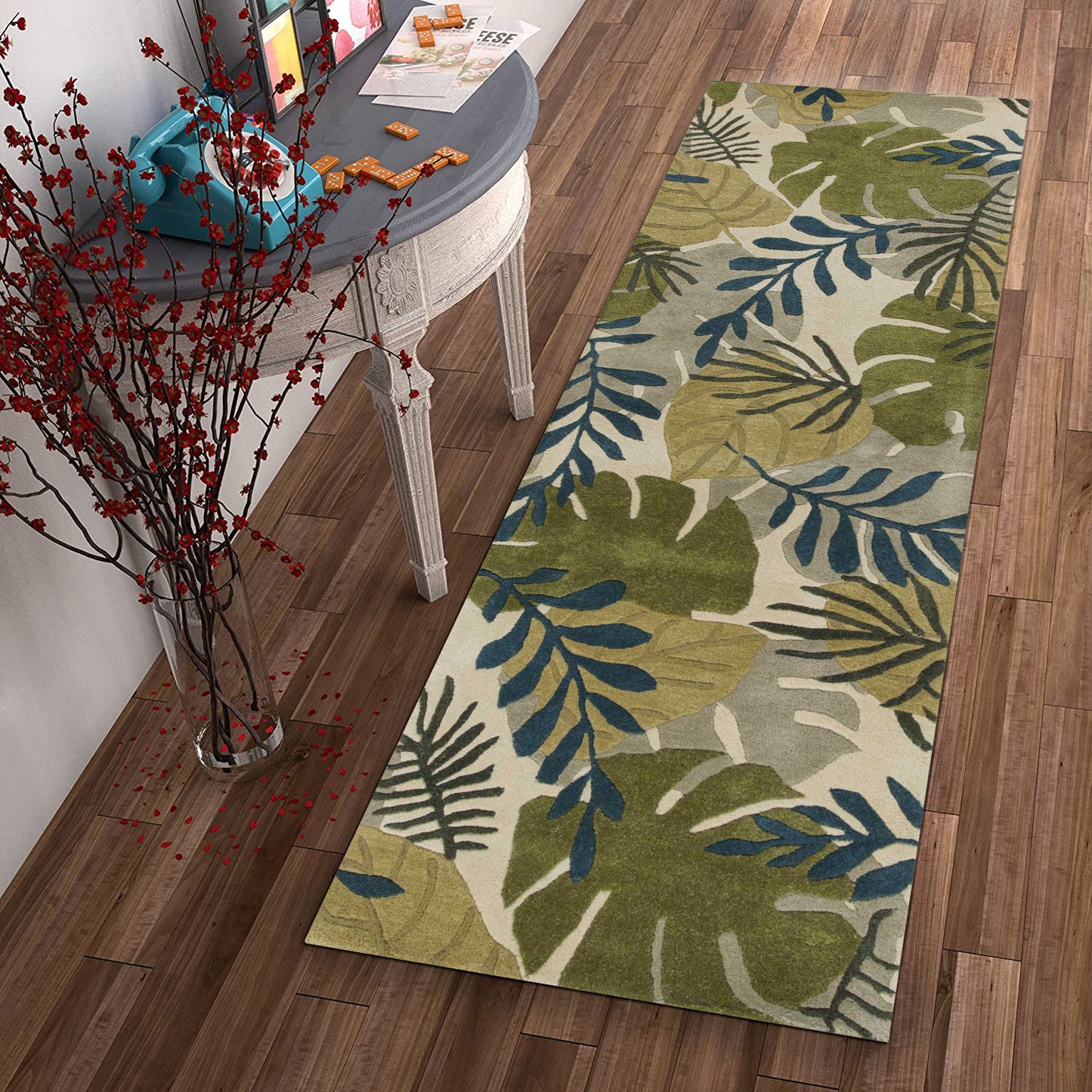 5' X 8' Wool Ivory Area Rug