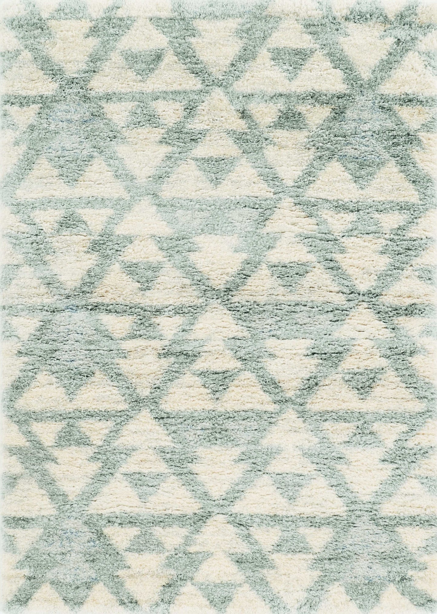 8'X10' Ivory Grey Machine Woven Geometric Indoor Area Rug