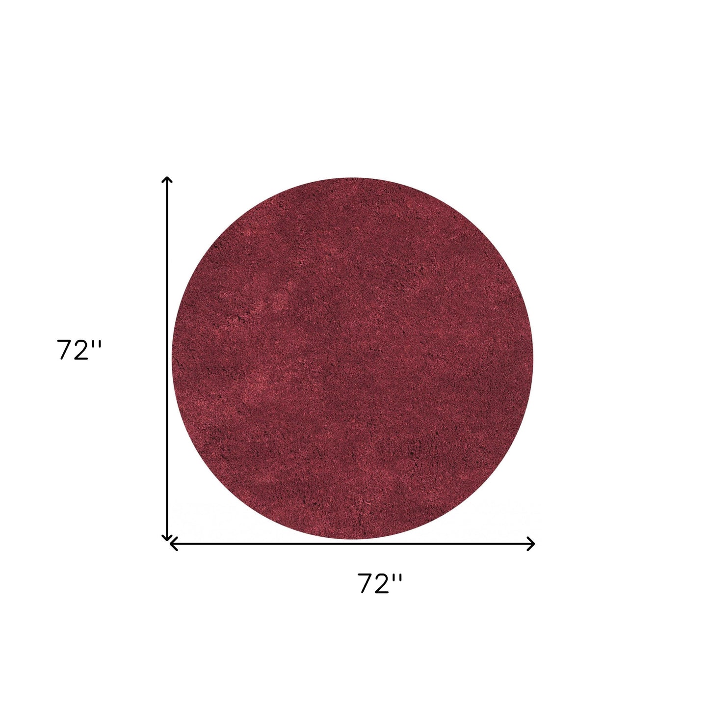 8' X 10' Polyester Red Area Rug