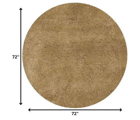 8'X11' Gold Indoor Shag Rug