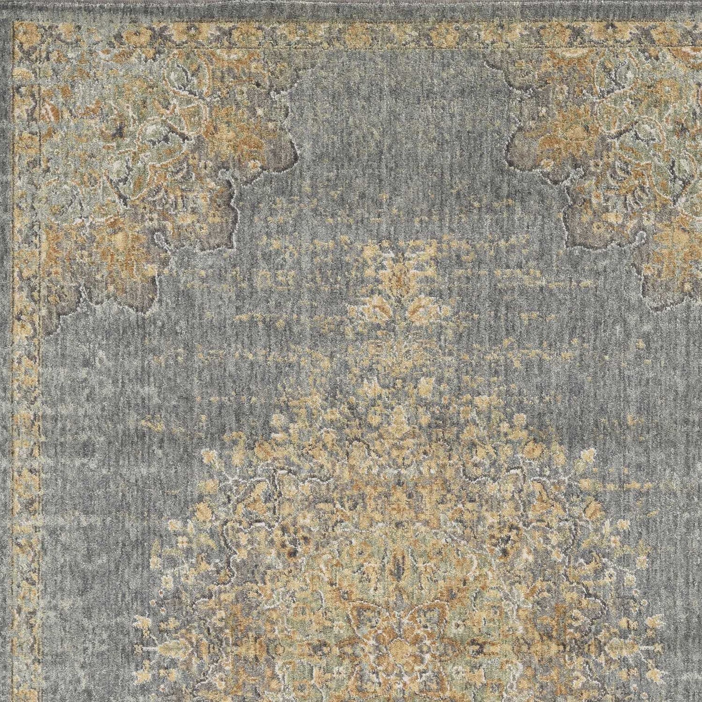 8' Round Polyester Purple Area Rug
