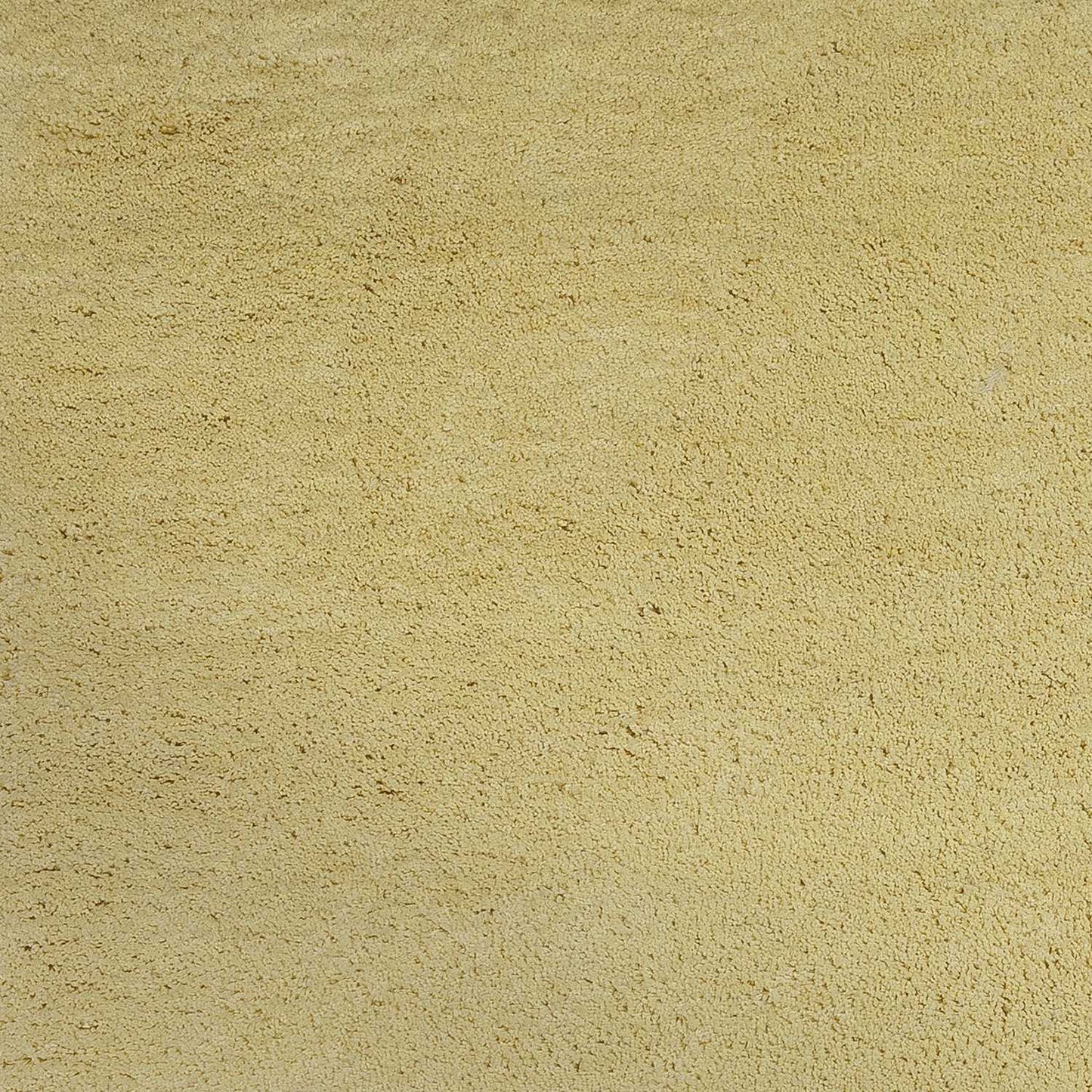 6' Round Polyester Canary Yellow Area Rug