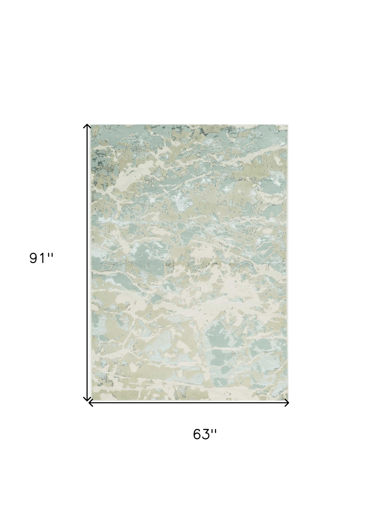 8'X11' Sand Grey Machine Woven Abstract Watercolor Indoor Area Rug