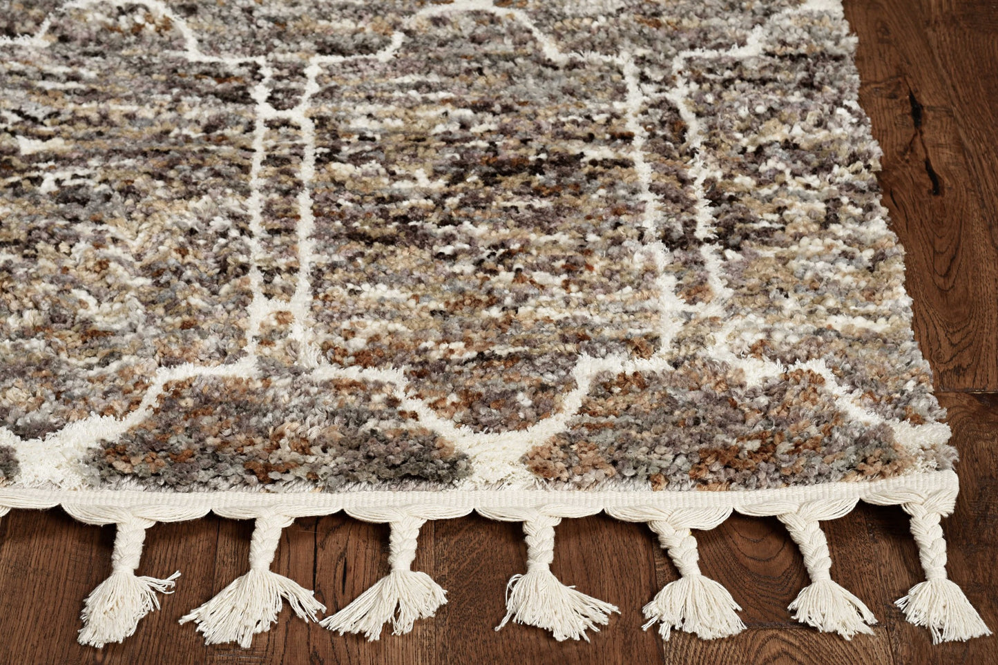 10'X13' Plum Machine Woven Floral Traditional Indoor Area Rug