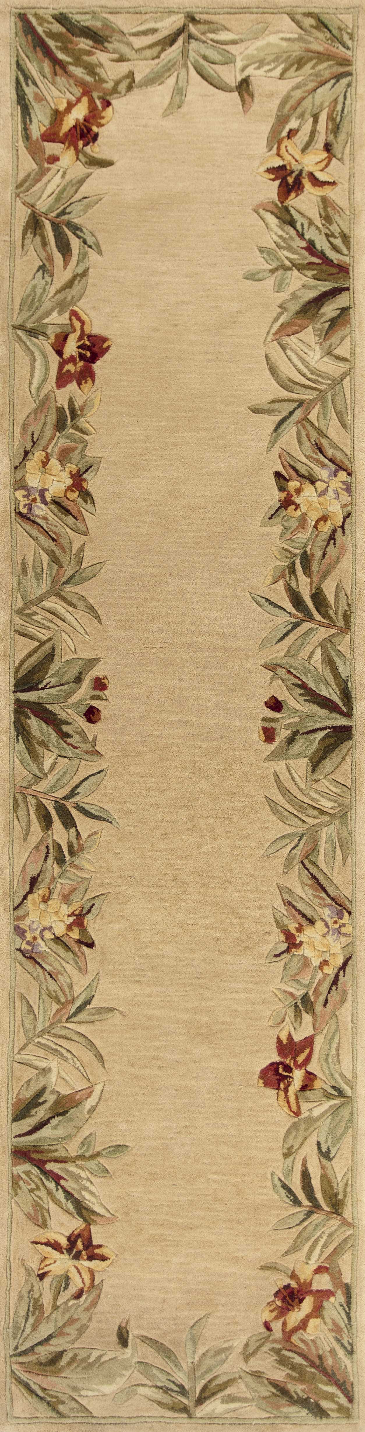 5' X 8' Wool Ivory Area Rug