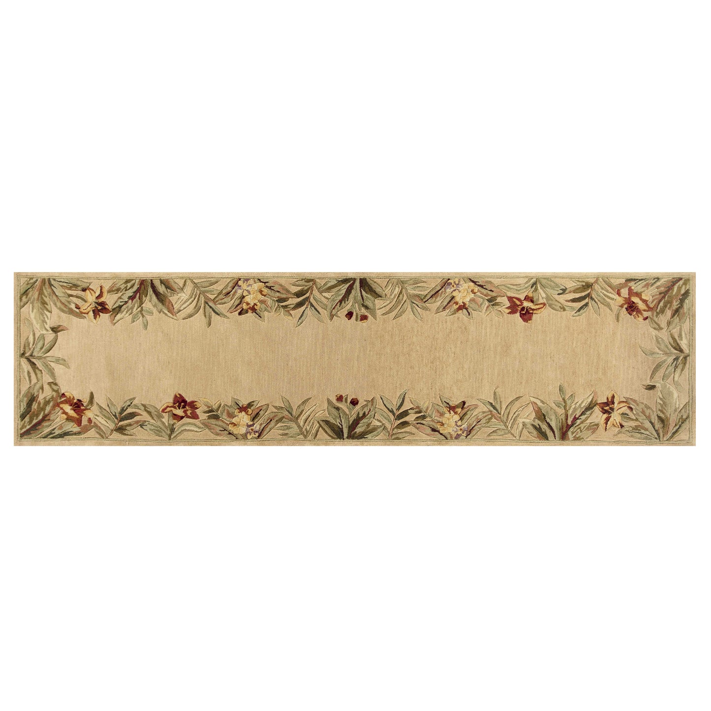 5' X 8' Wool Ivory Area Rug