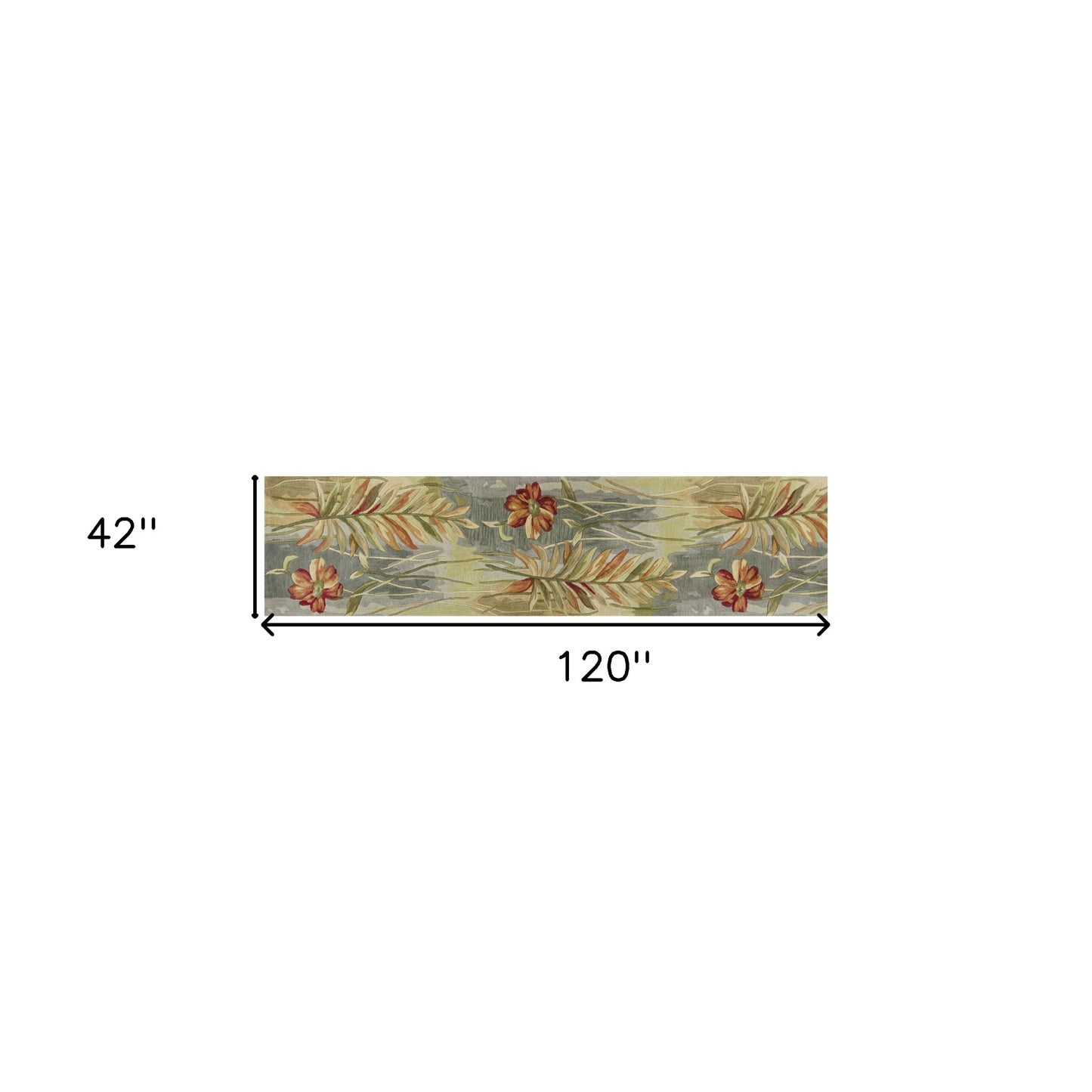 5' X 8' Wool Multicol Or Area Rug