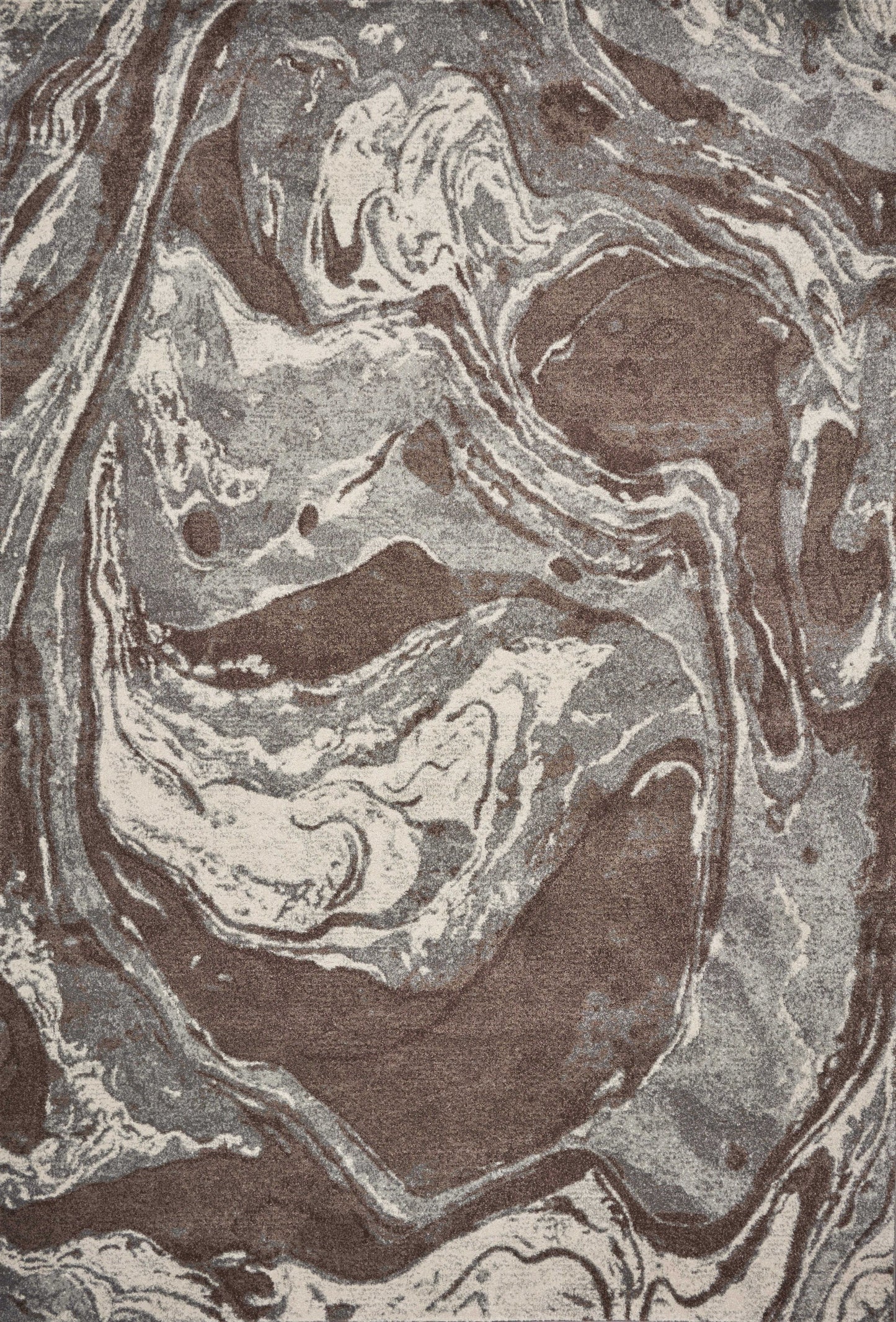 9' X 13' Polypropylene Mocha Area Rug