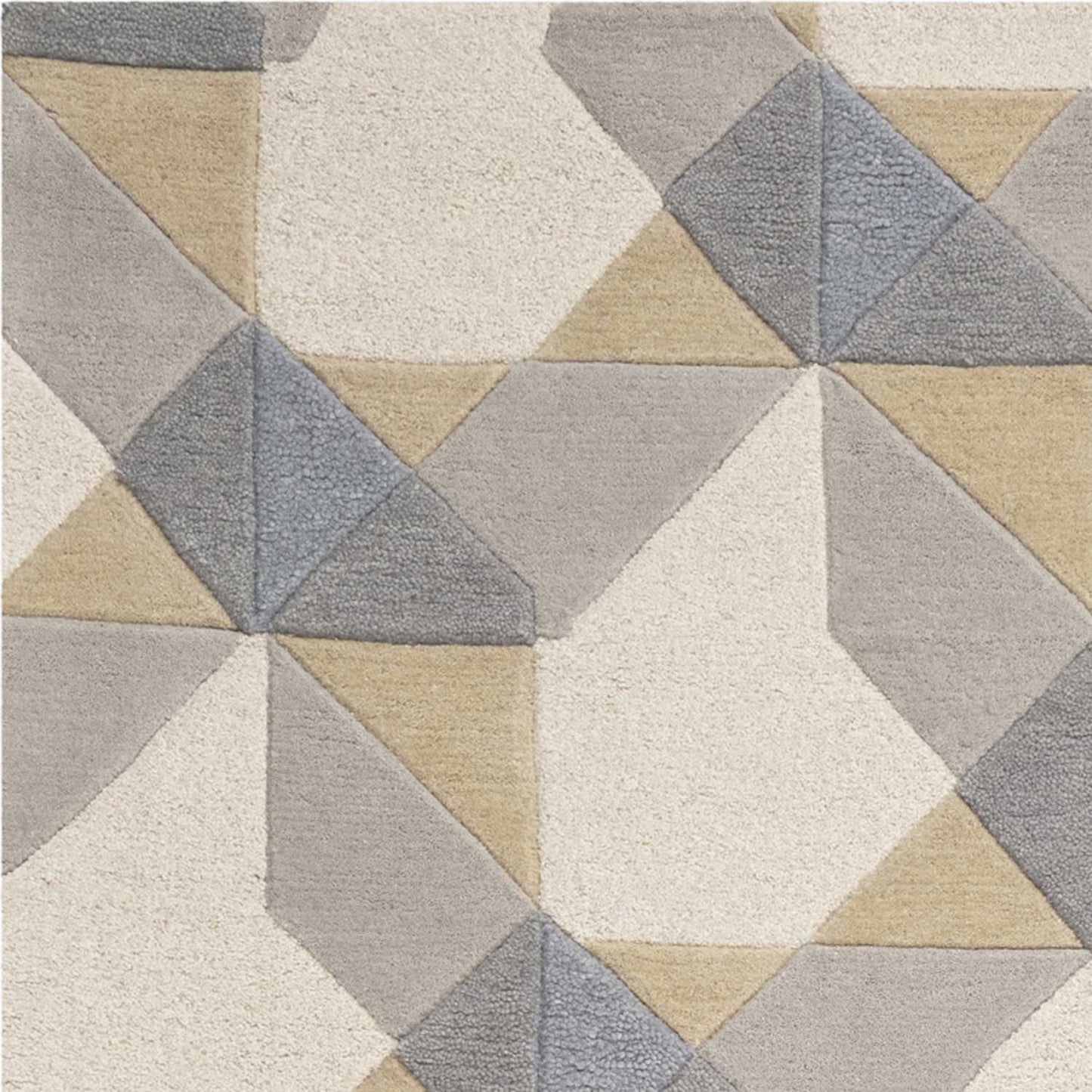 5' X 8' Wool Ivory Or Grey Area Rug
