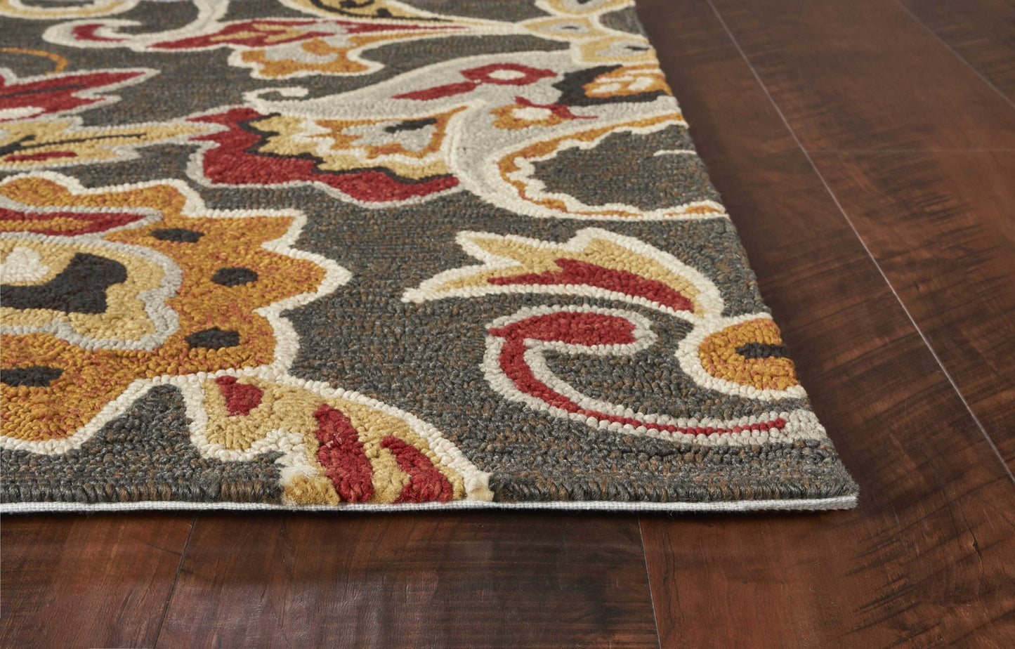 7' X 9' Uv Treated Polypropylene Taupe Area Rug