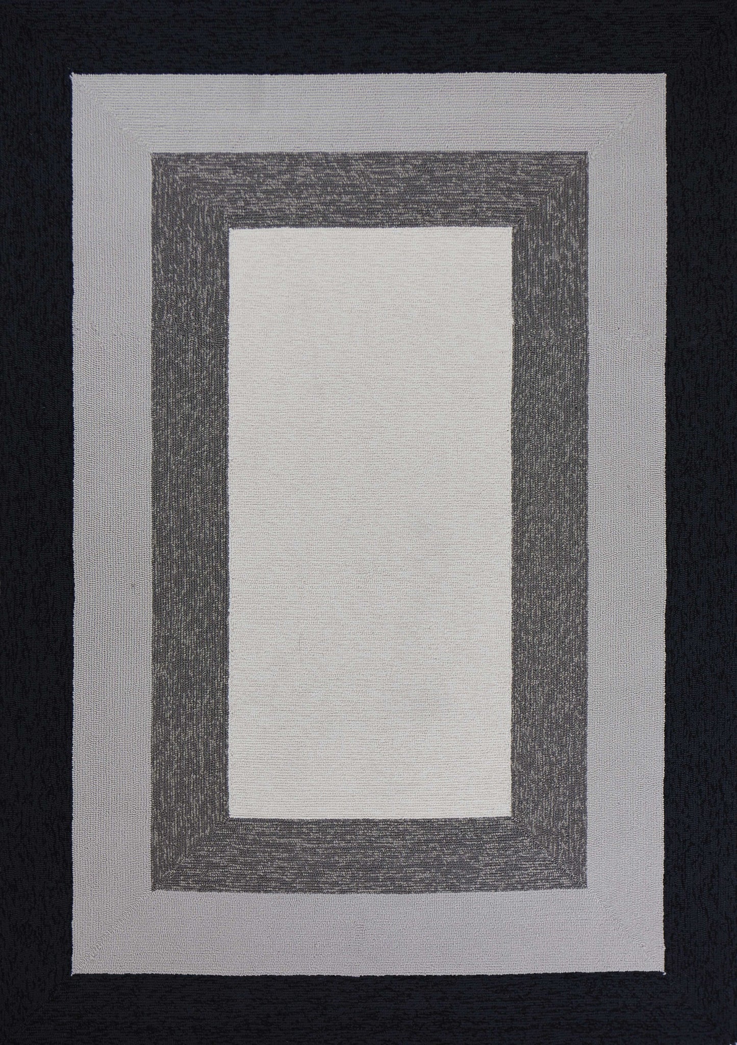 8' X 11' Uv Treated Polypropylene Charcoal Area Rug