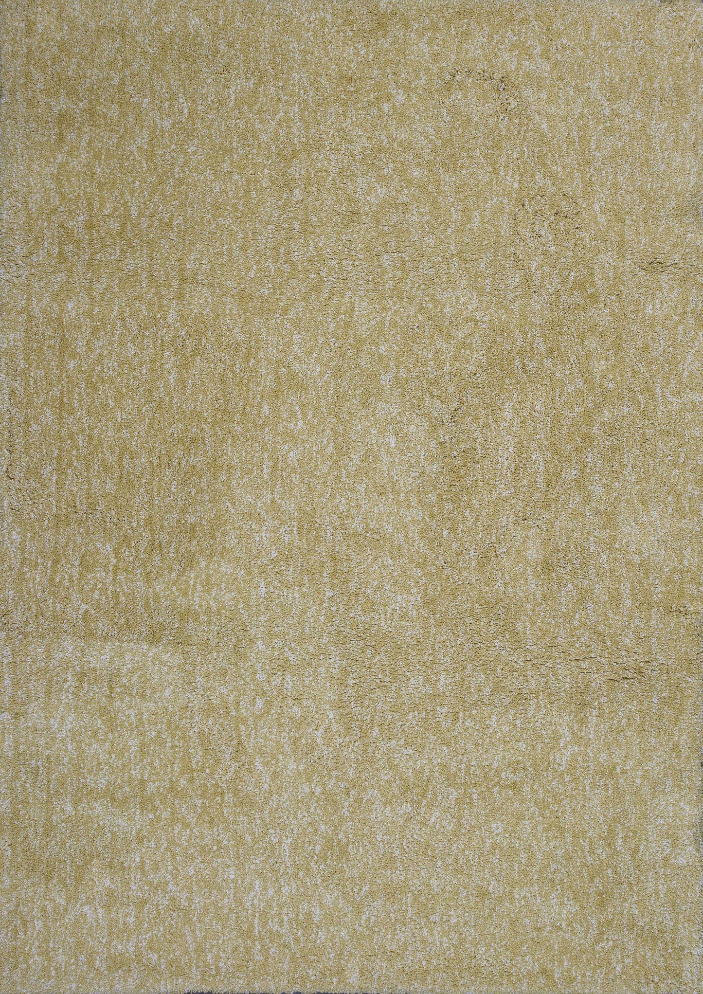 8' Round Polyester Yellow Heather Area Rug