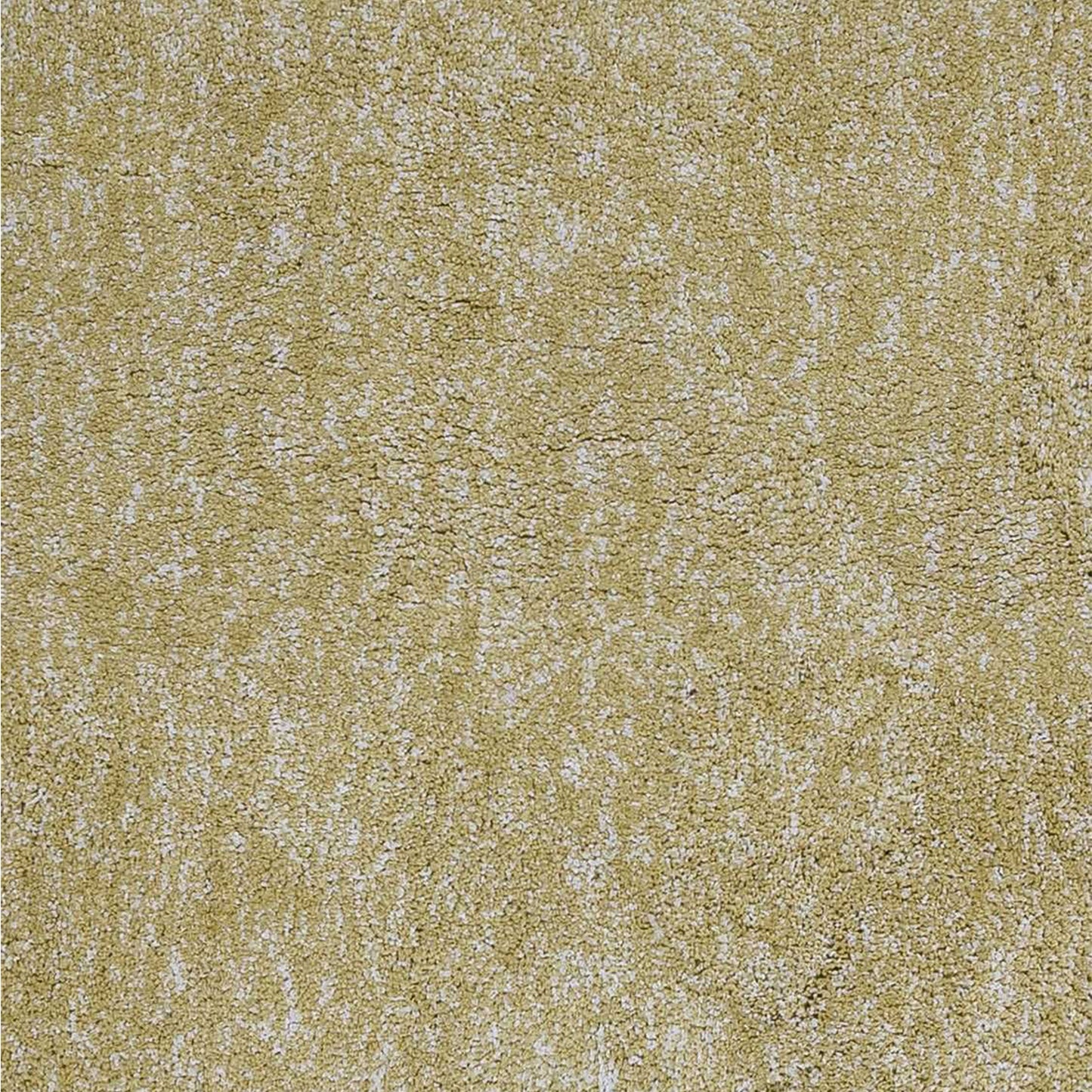 8' Round Polyester Yellow Heather Area Rug
