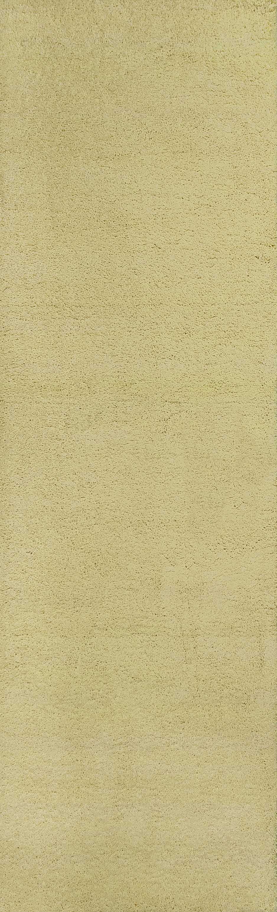 6' Round Polyester Canary Yellow Area Rug