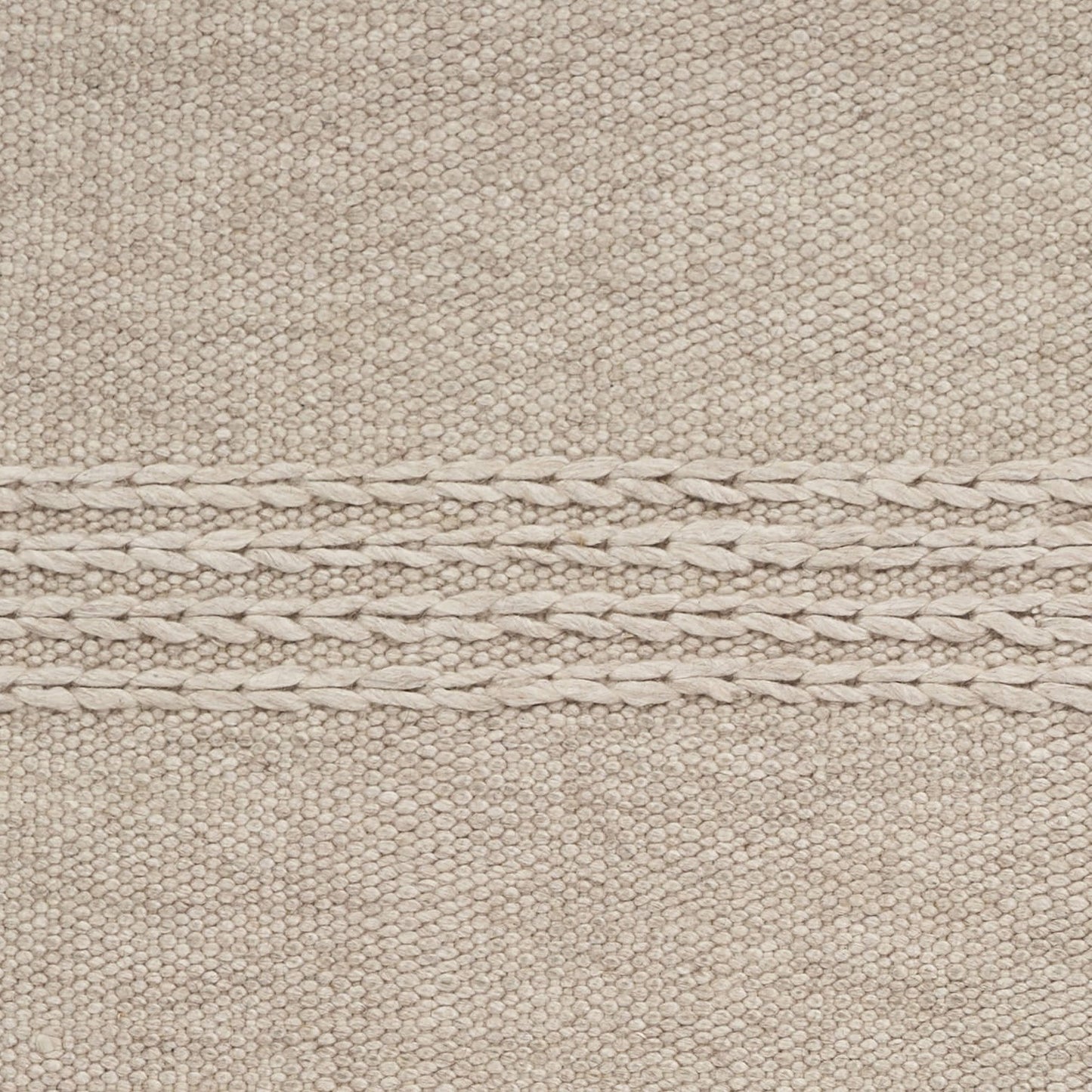 7' X 9' Wool Natural Area Rug