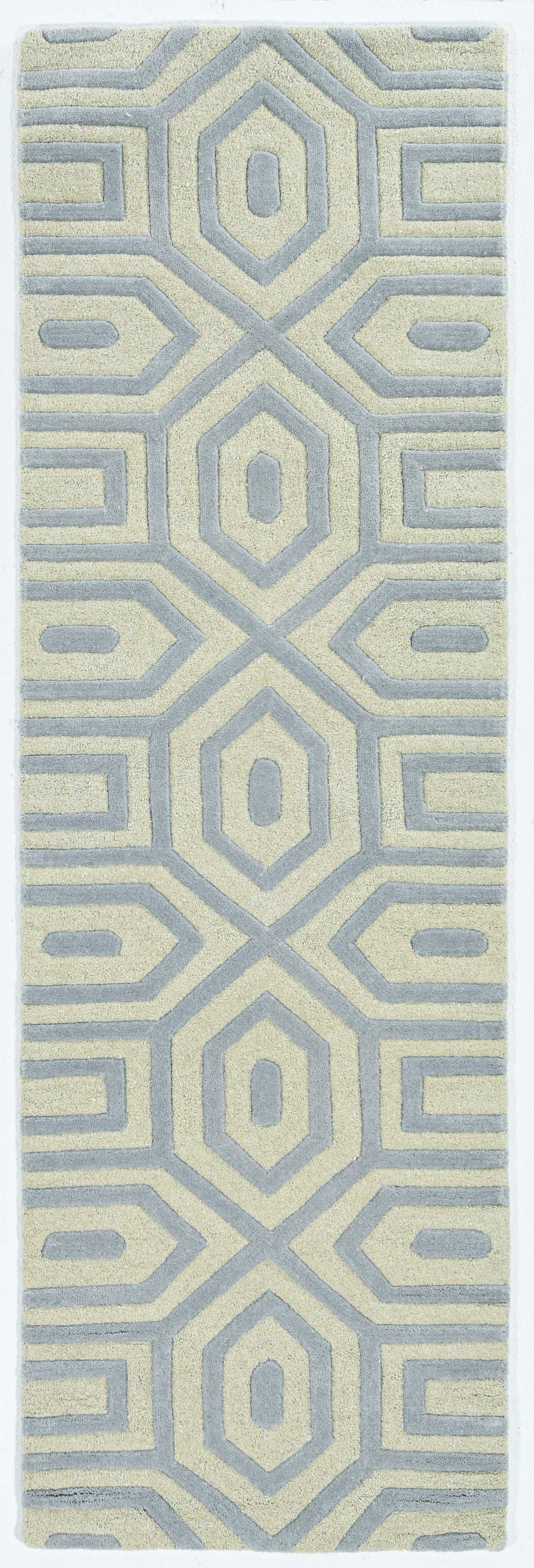 8' X 10' 6 Wool Grey Area Rug