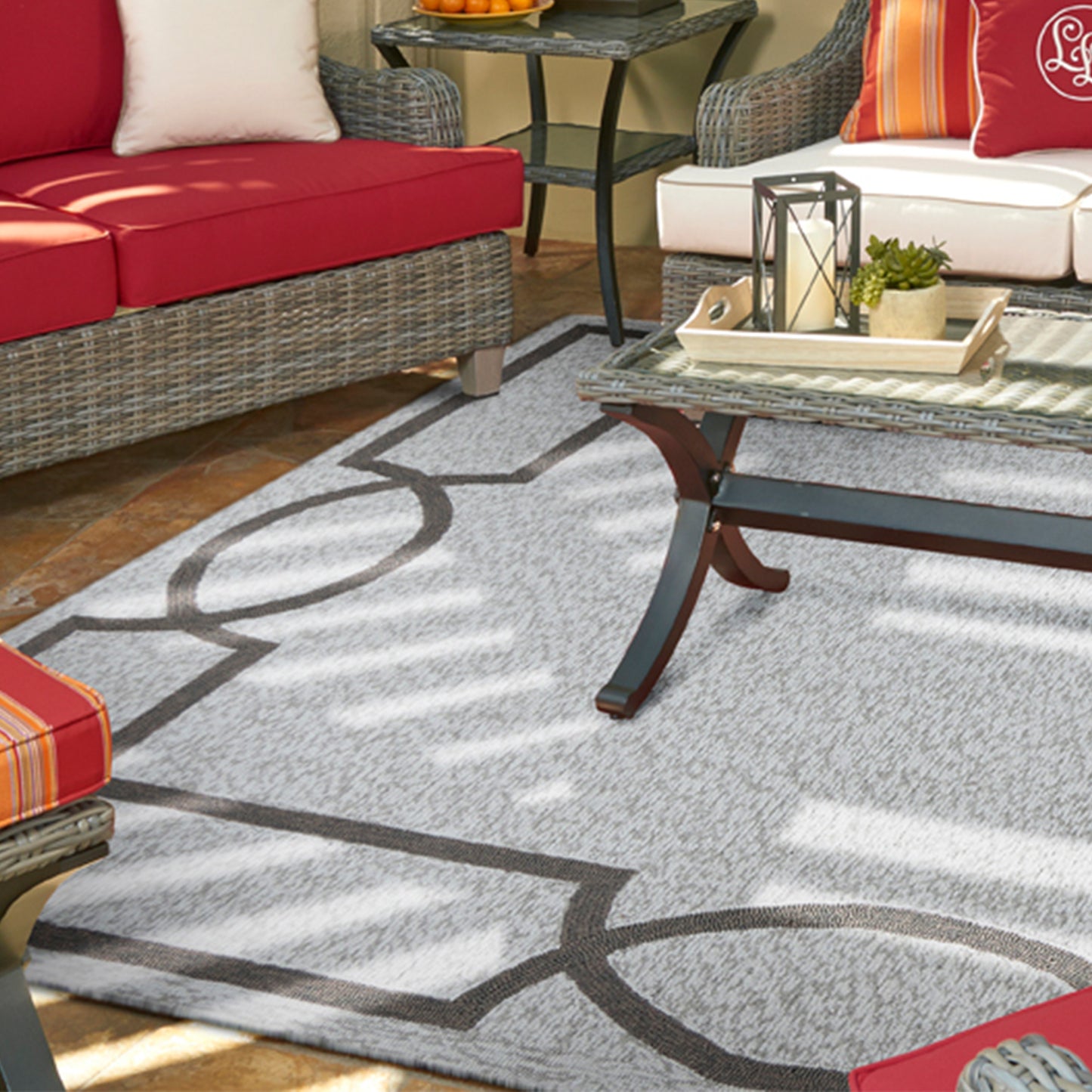 6' X 9' Uv Treated Polypropylene Oatmeal Area Rug