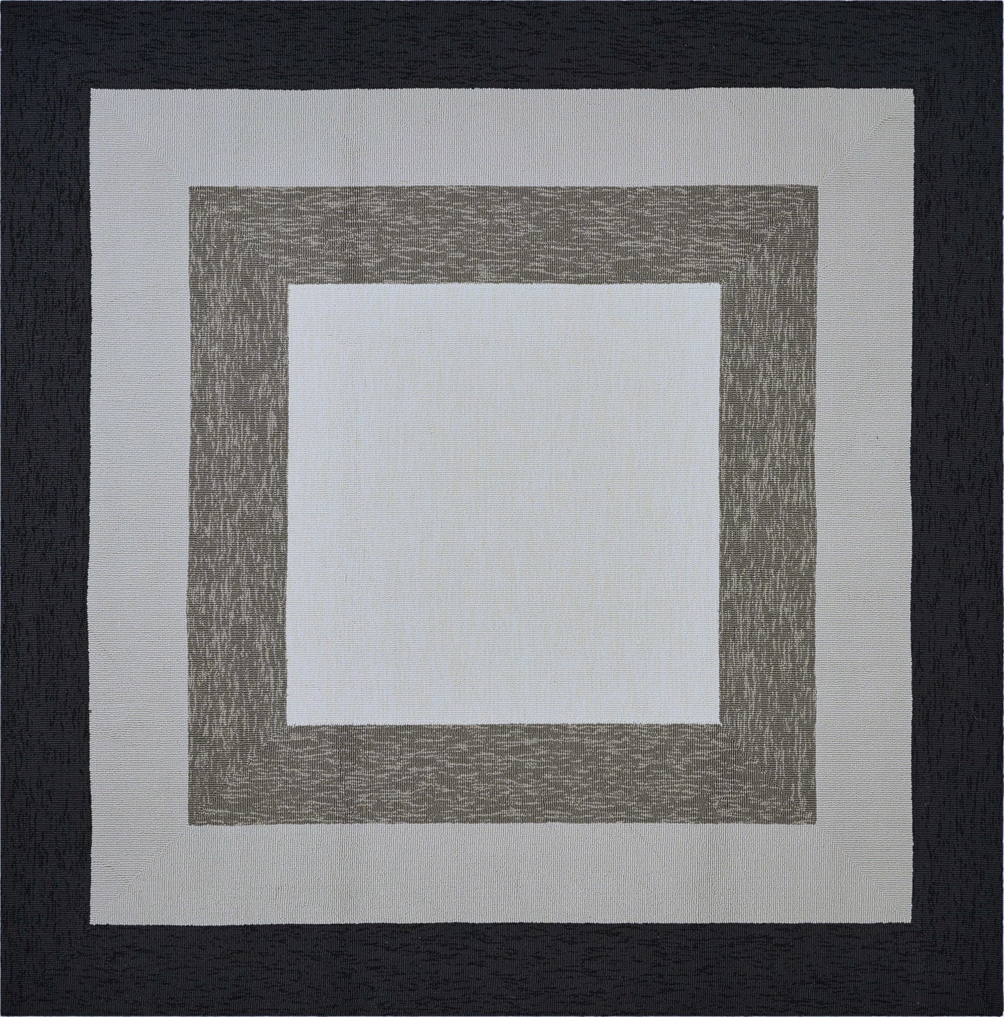8' X 11' Uv Treated Polypropylene Charcoal Area Rug