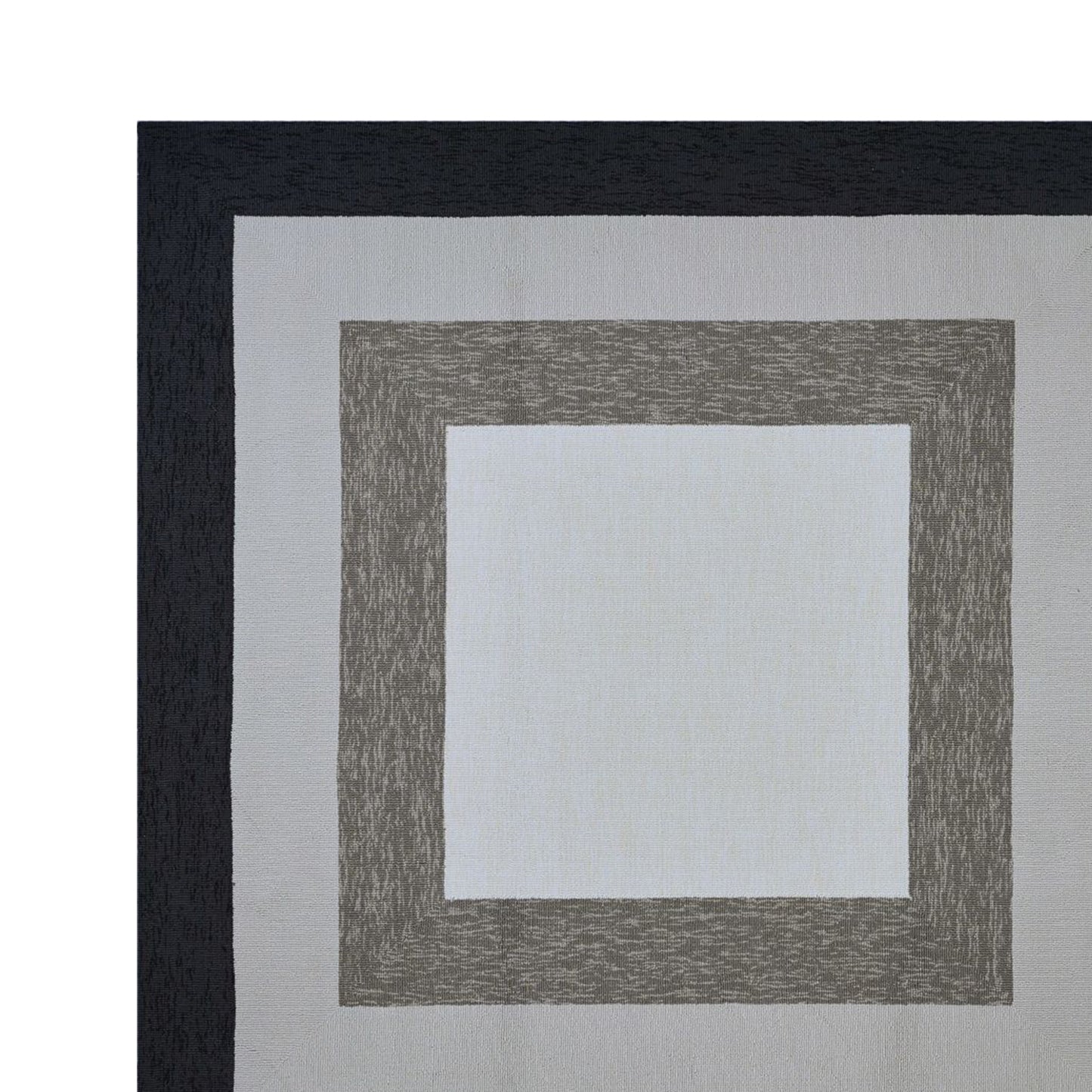 8' X 11' Uv Treated Polypropylene Charcoal Area Rug