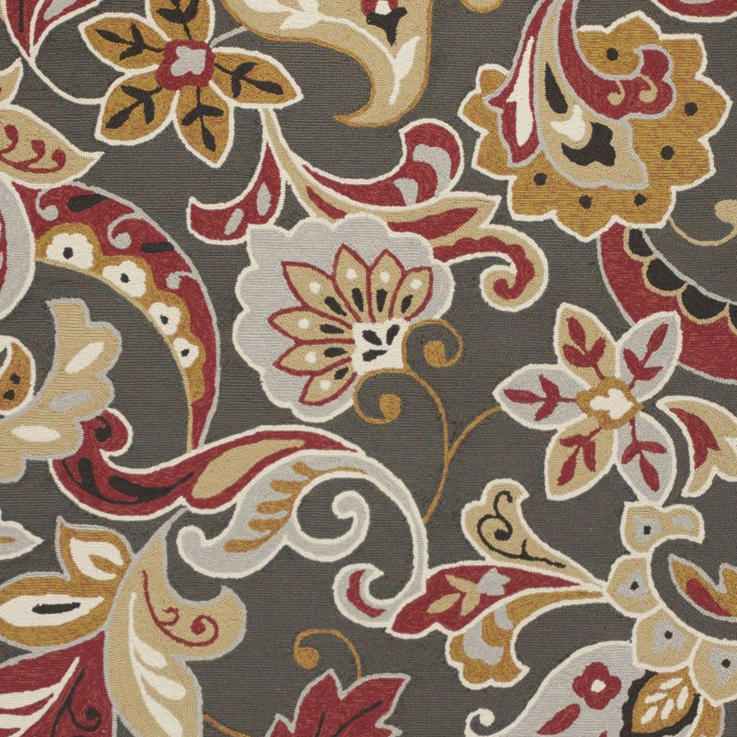7' X 9' Uv Treated Polypropylene Taupe Area Rug