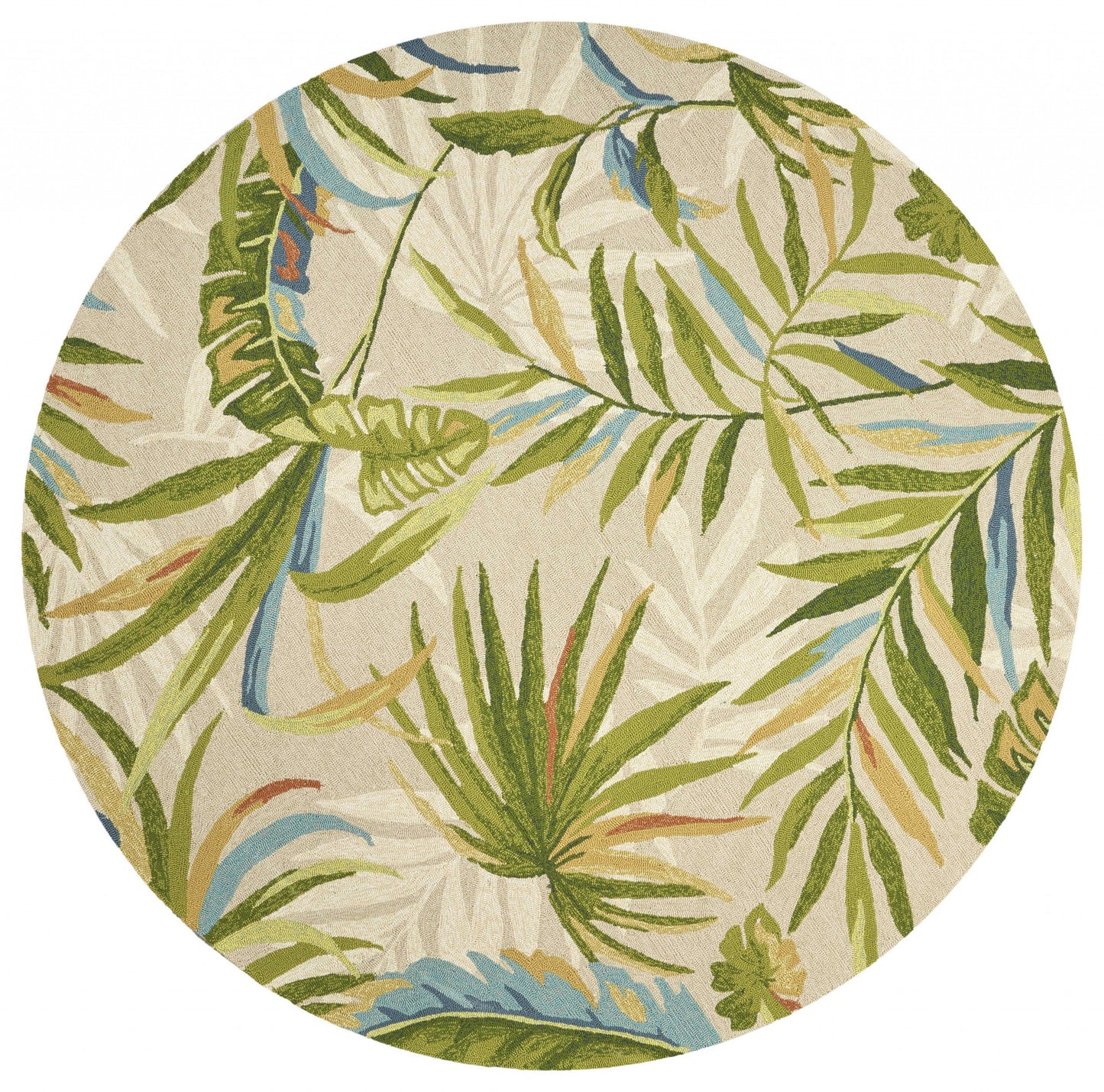 3' X 5' Sand Tropical Uv Treated Area Rug