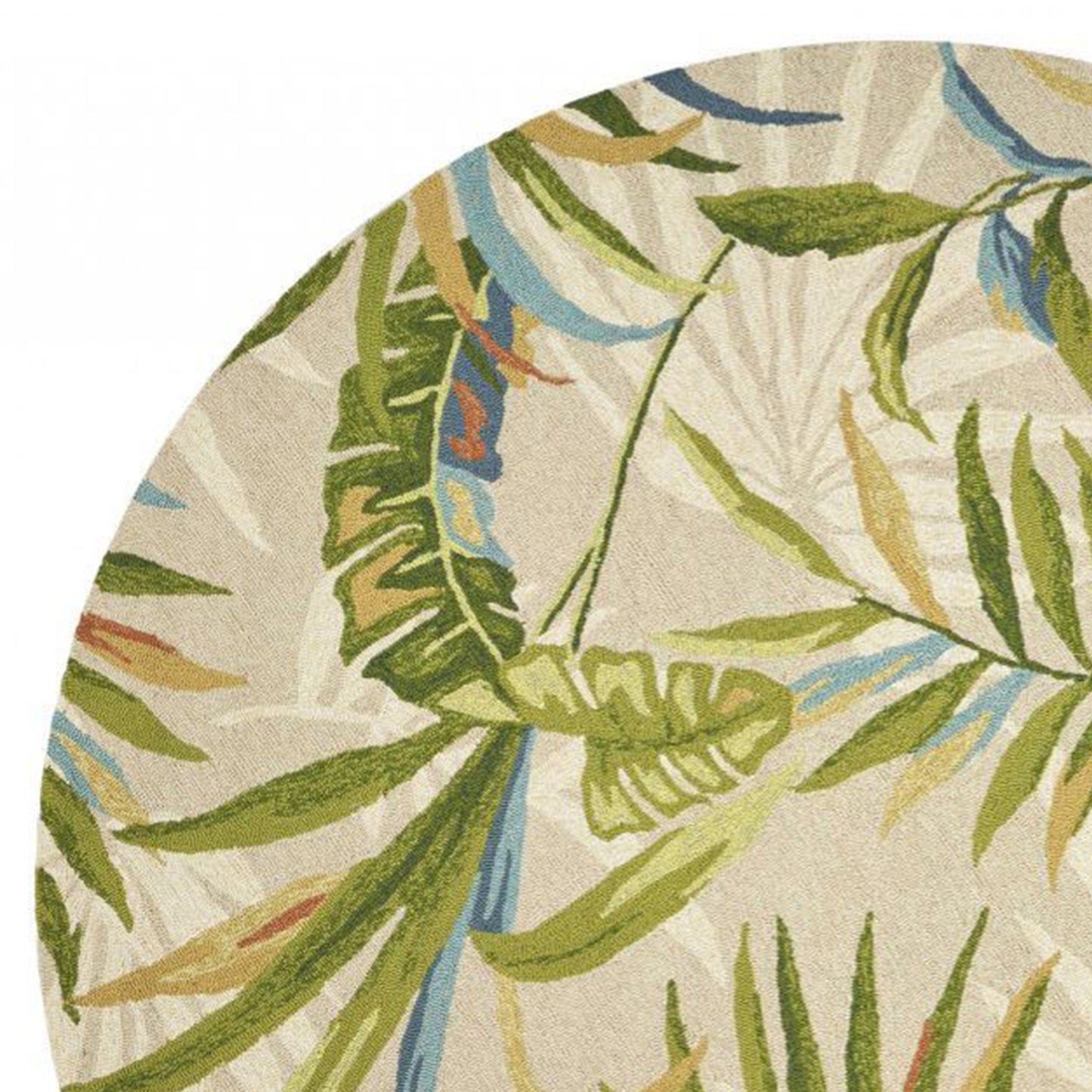 3' X 5' Sand Tropical Uv Treated Area Rug