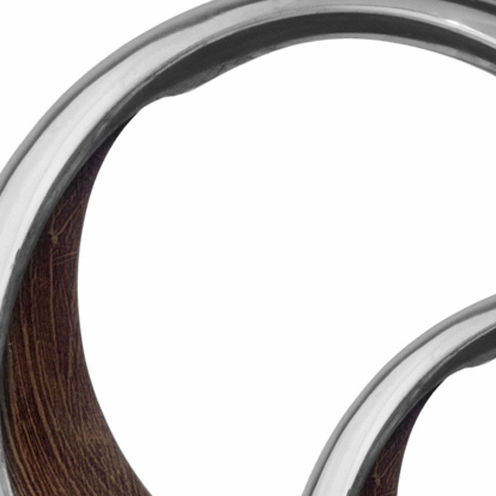 Buffed And Brown Bronze Two Tone Ring Threads Large Bowl