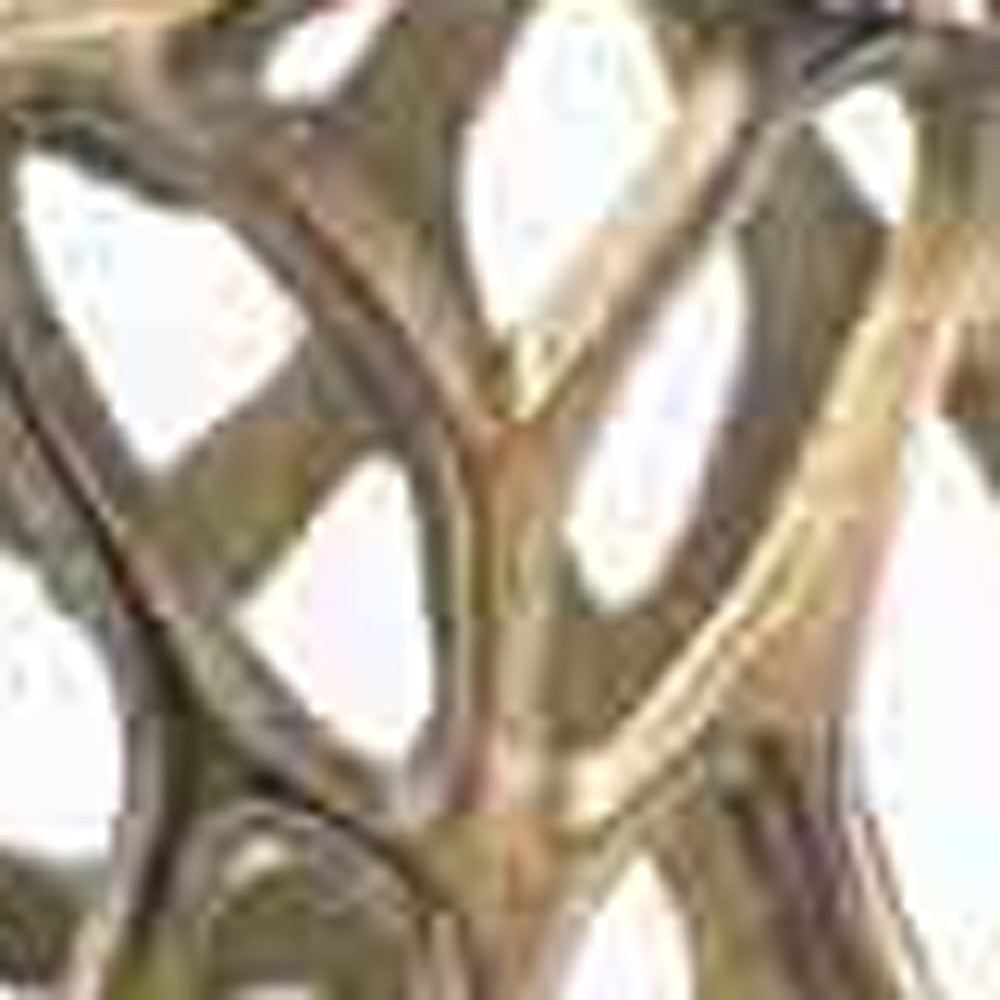 47" Modern Rustic Gold Twigs Barrel Style Floor Vase