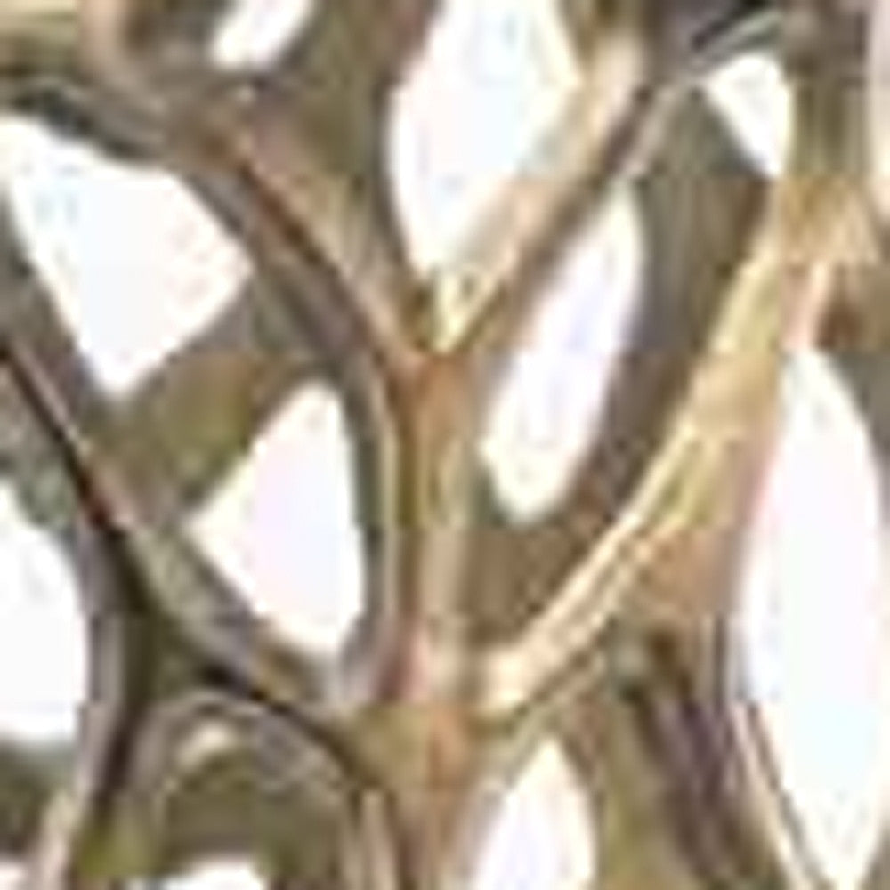 47" Modern Rustic Gold Twigs Barrel Style Floor Vase