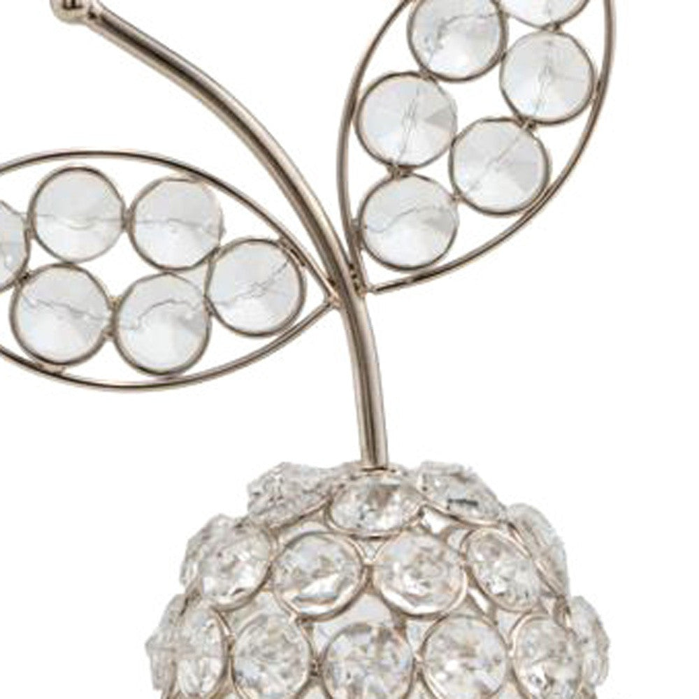 5.5" X 5.5" X 10" Gold Crystal Pear