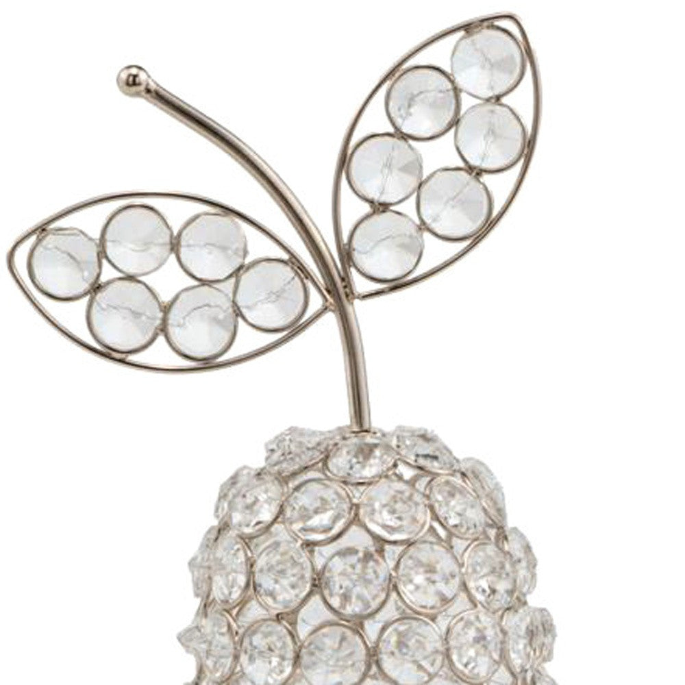5.5" X 5.5" X 10" Gold Crystal Pear