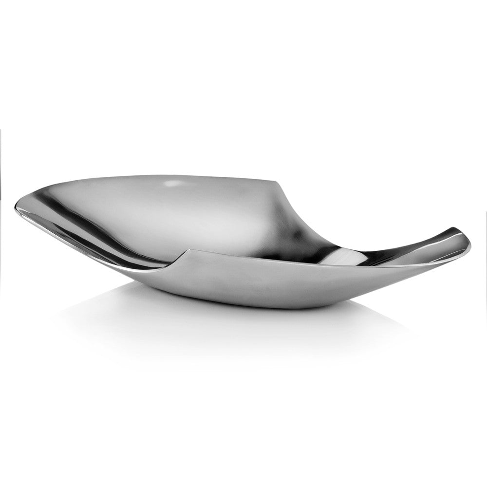 10" X 20" X 3" Buffed Talla Cut Edge Oval Tray