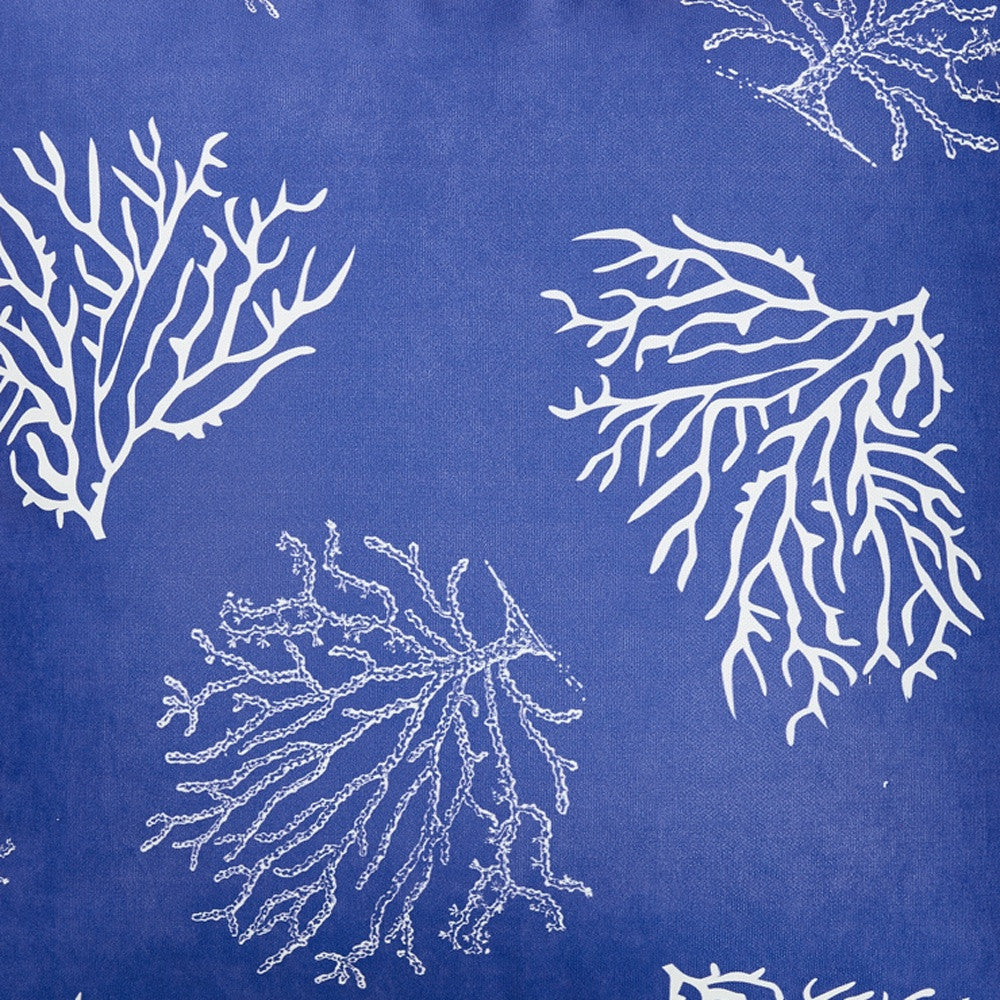 Square Blue Coral Reef Decorative Throw Pillow Cover