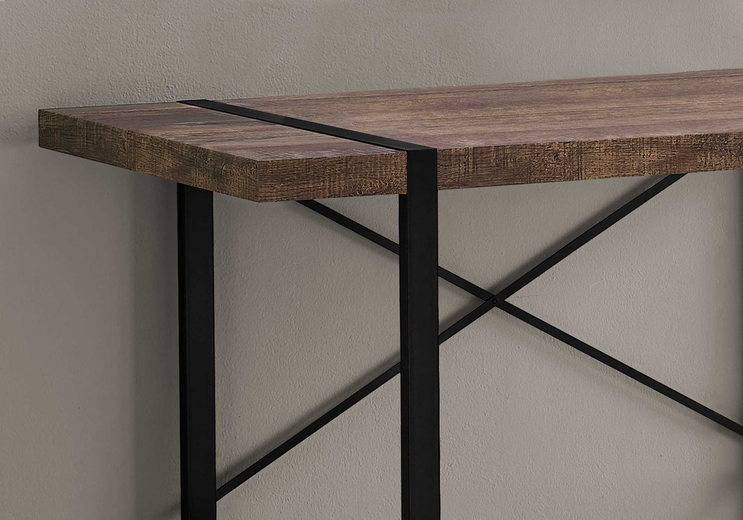24" Brown Rectangular Computer Desk