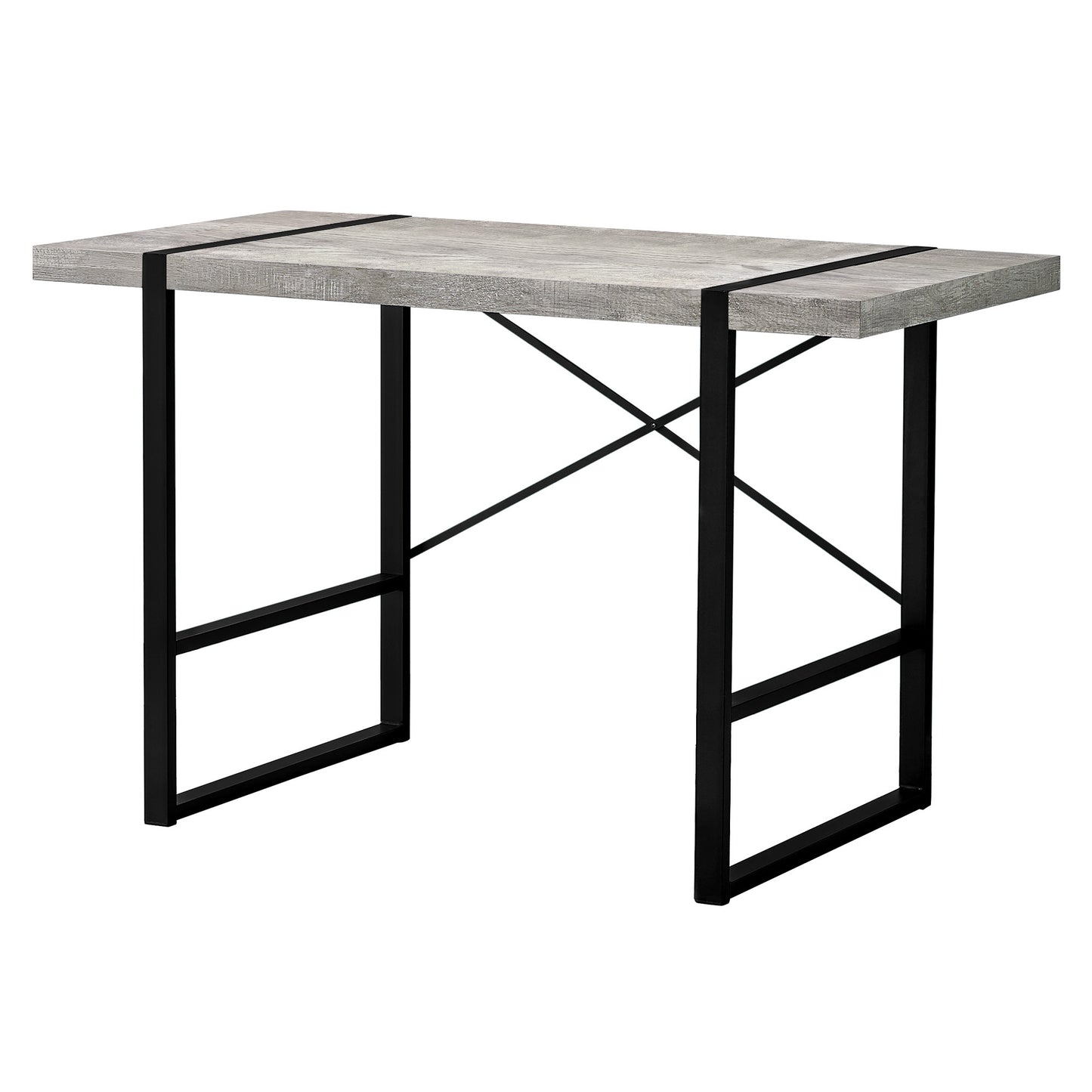 24" Grey Rectangular Computer Desk