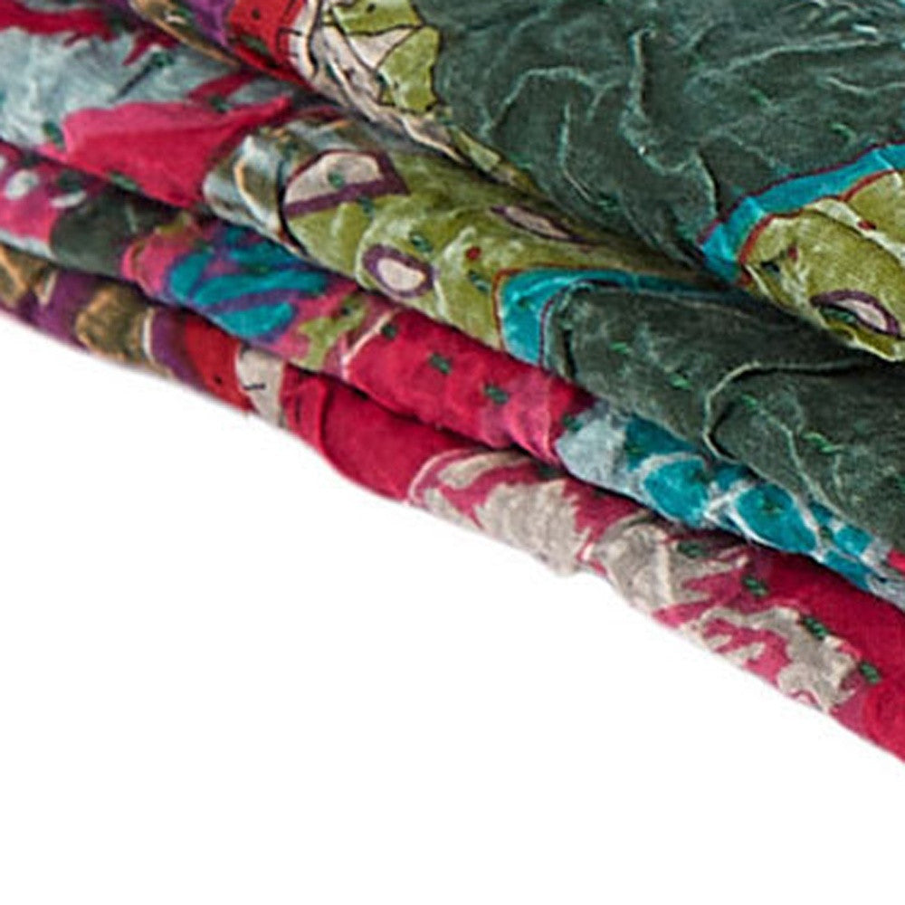 50" X 70" Multi Colored Eclectic Bohemian Traditional Throw Blankets