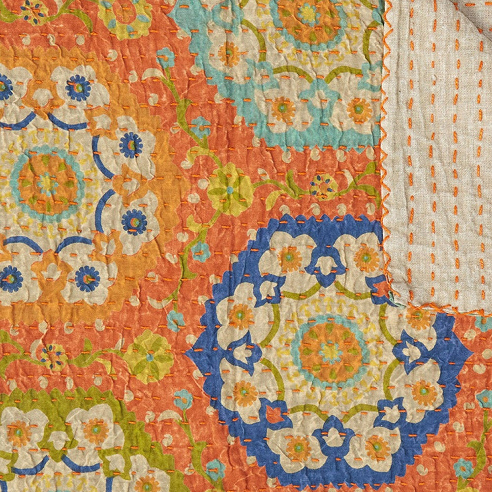 50" X 70" Multi Colored Eclectic Bohemian Traditional Throw Blankets