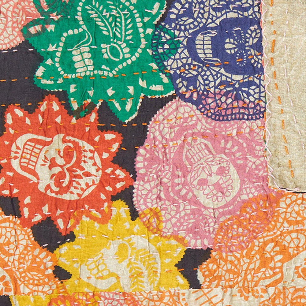 50" X 70" Multi Colored Eclectic Bohemian Traditional Throw Blankets