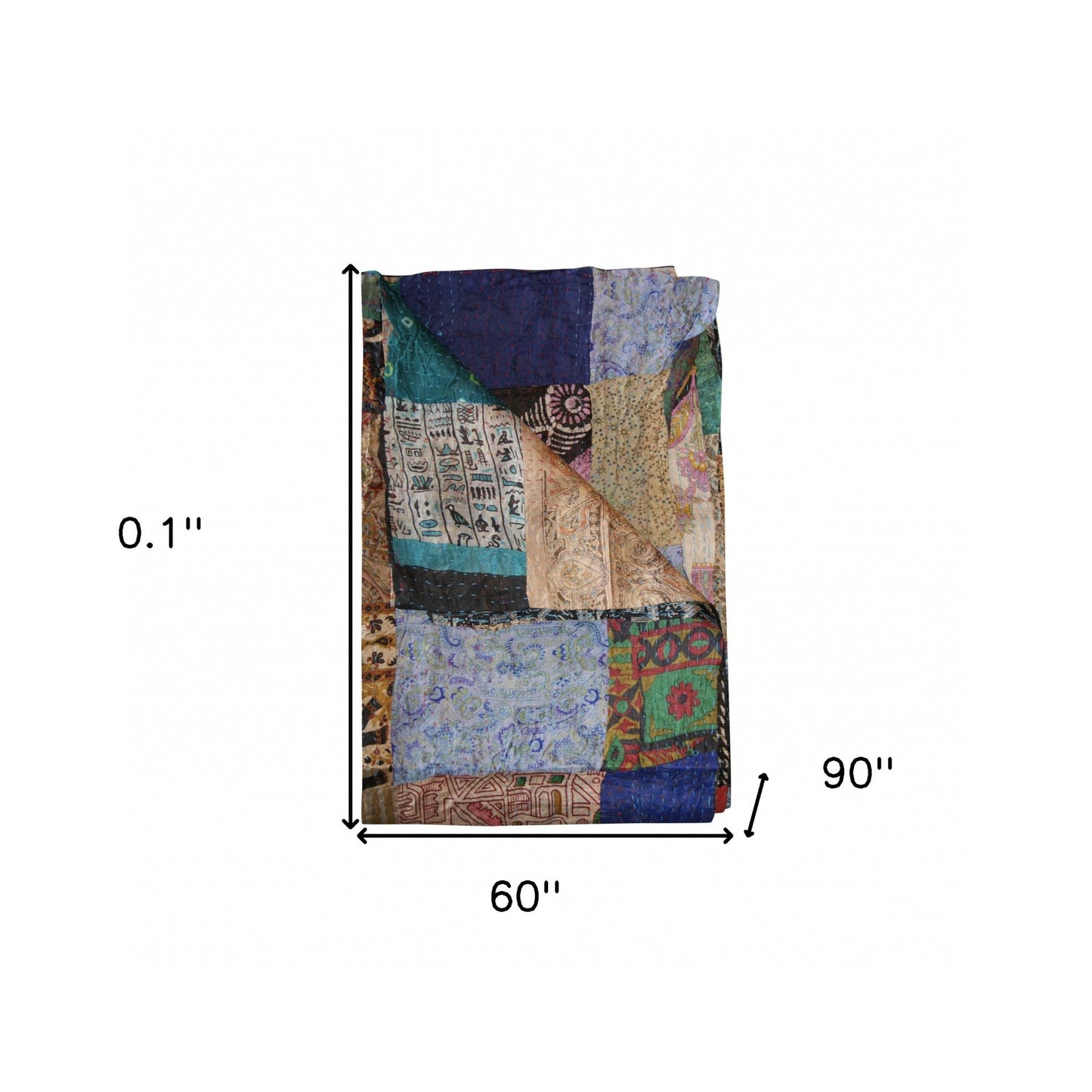 60" X 90" Silk Multicolor Throws