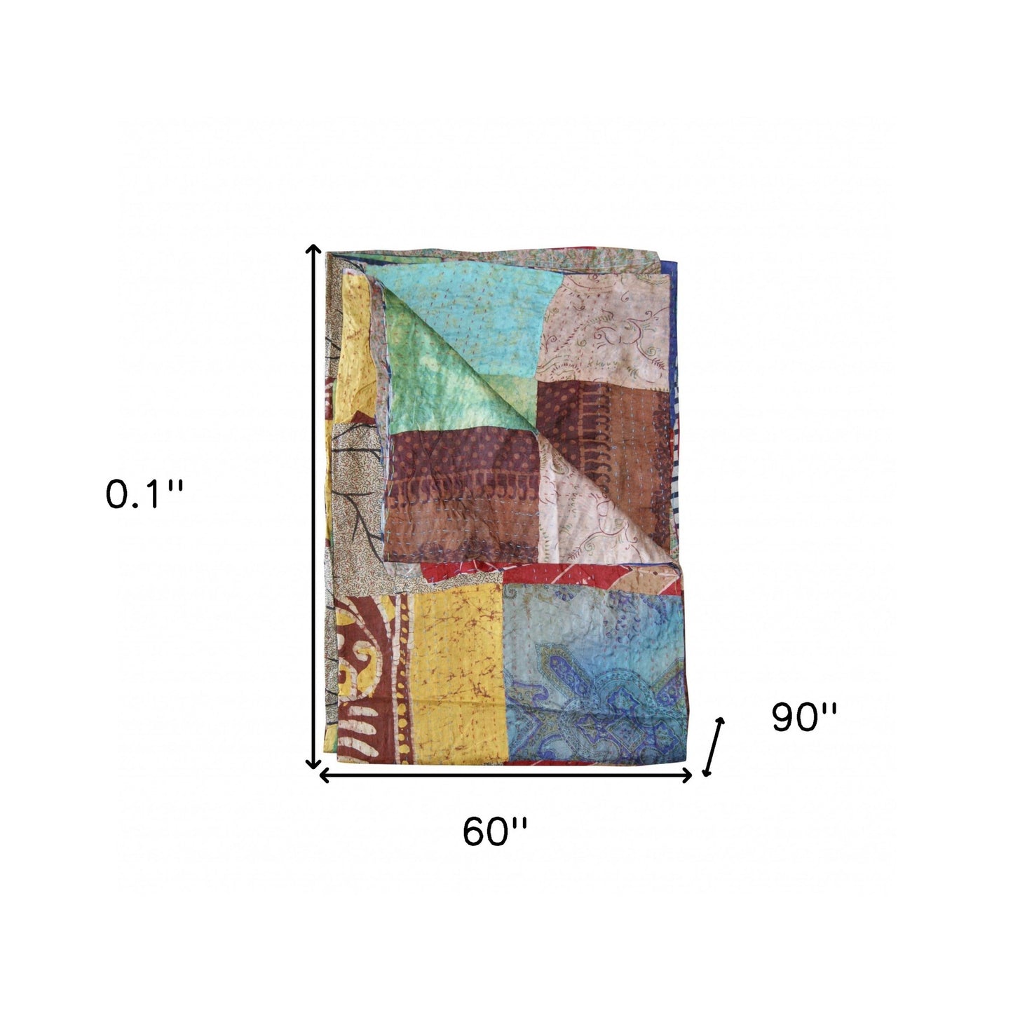 60" X 90" Silk Multicolor Throws