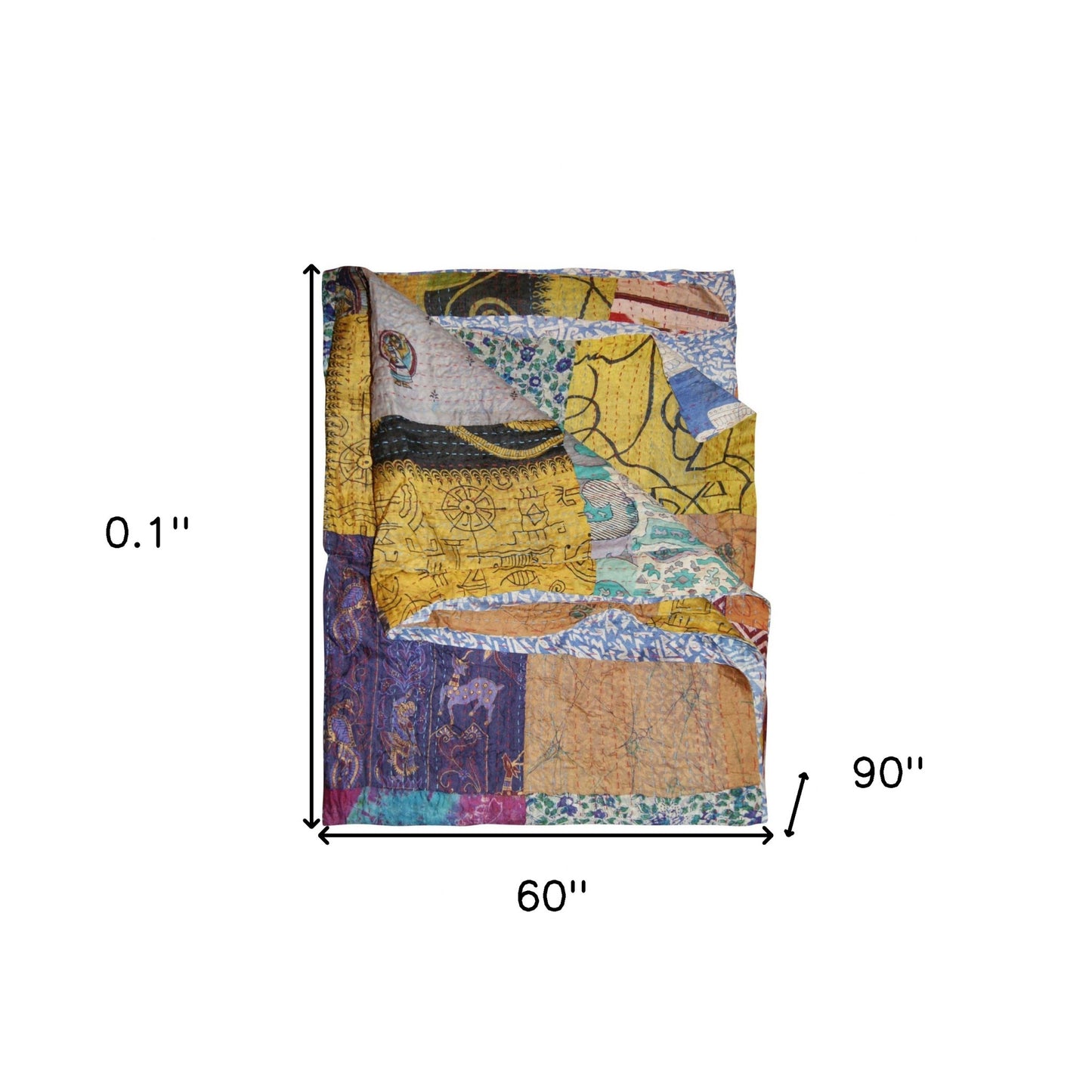 60" X 90" Silk Multicolor Throws