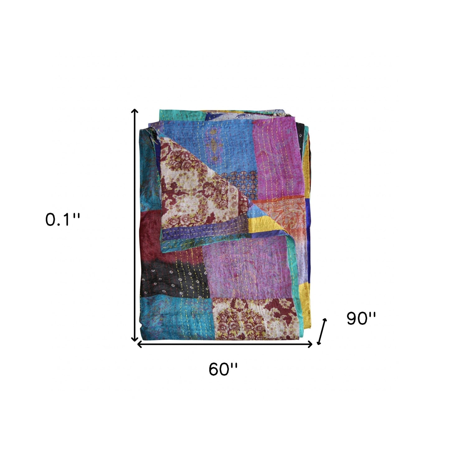 60" X 90" Silk Multicolor Throws