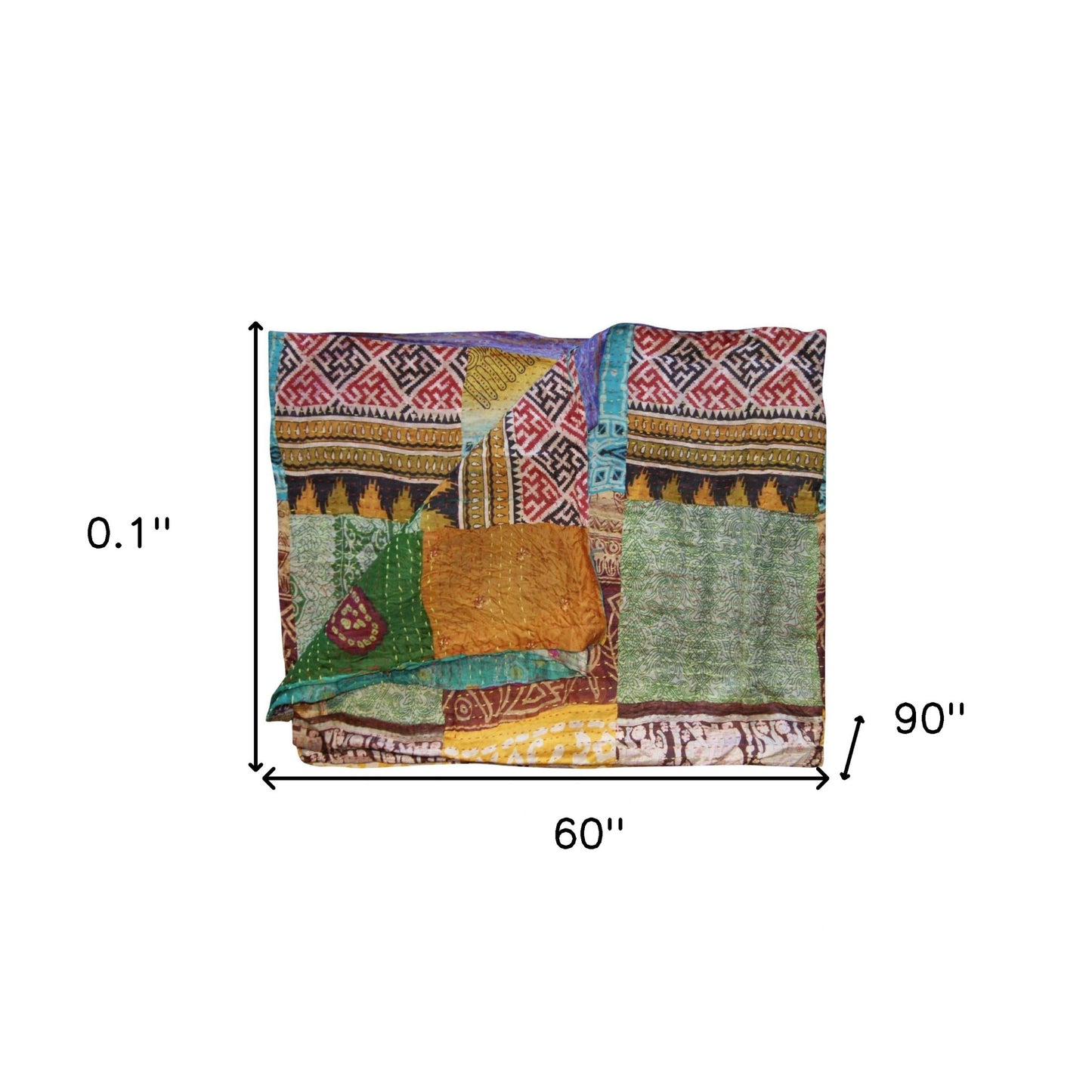 60" X 90" Silk Multicolor Throws