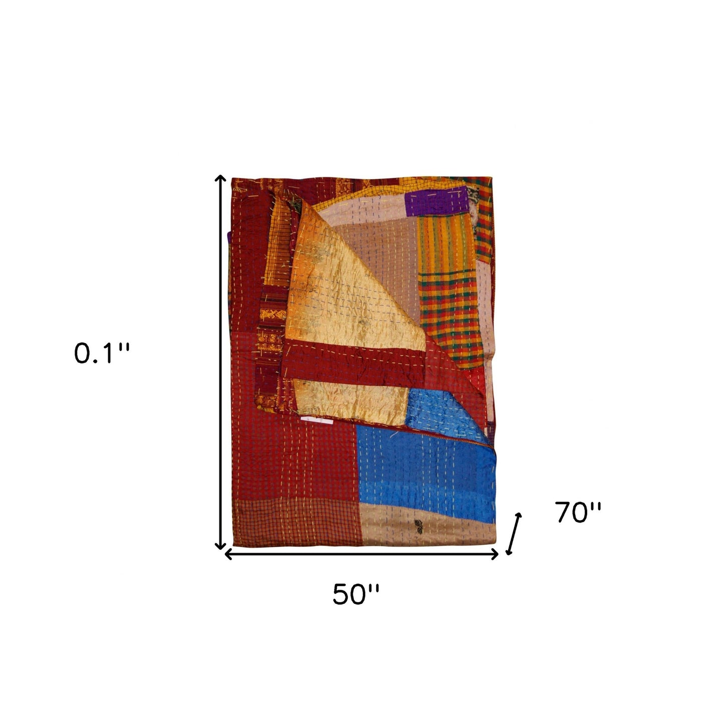 50" X 70" Silk Multicolor Throws