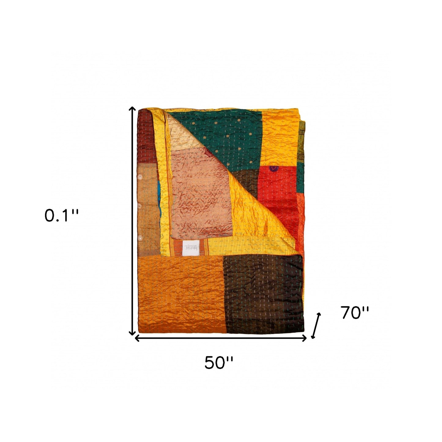 50" X 70" Silk Multicolor Throws
