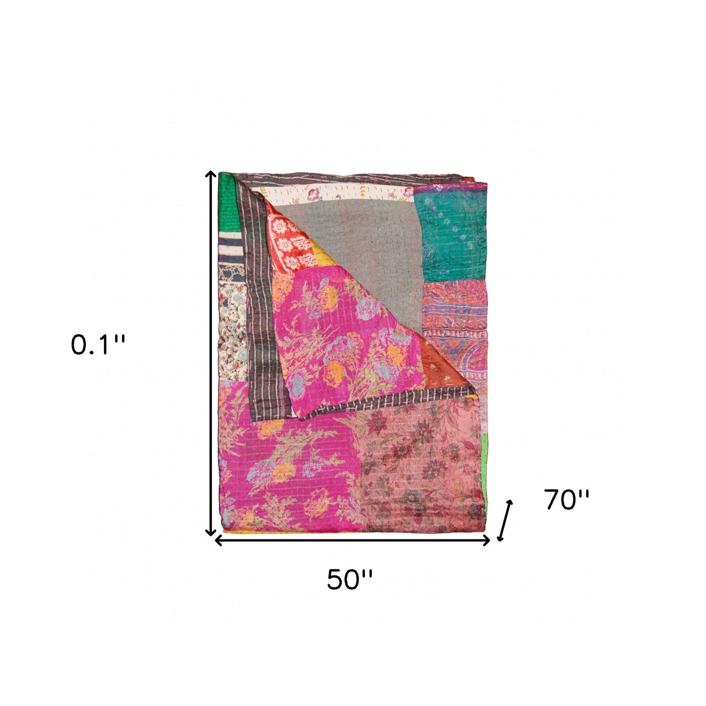 50" X 70" Silk Multicolor Throws